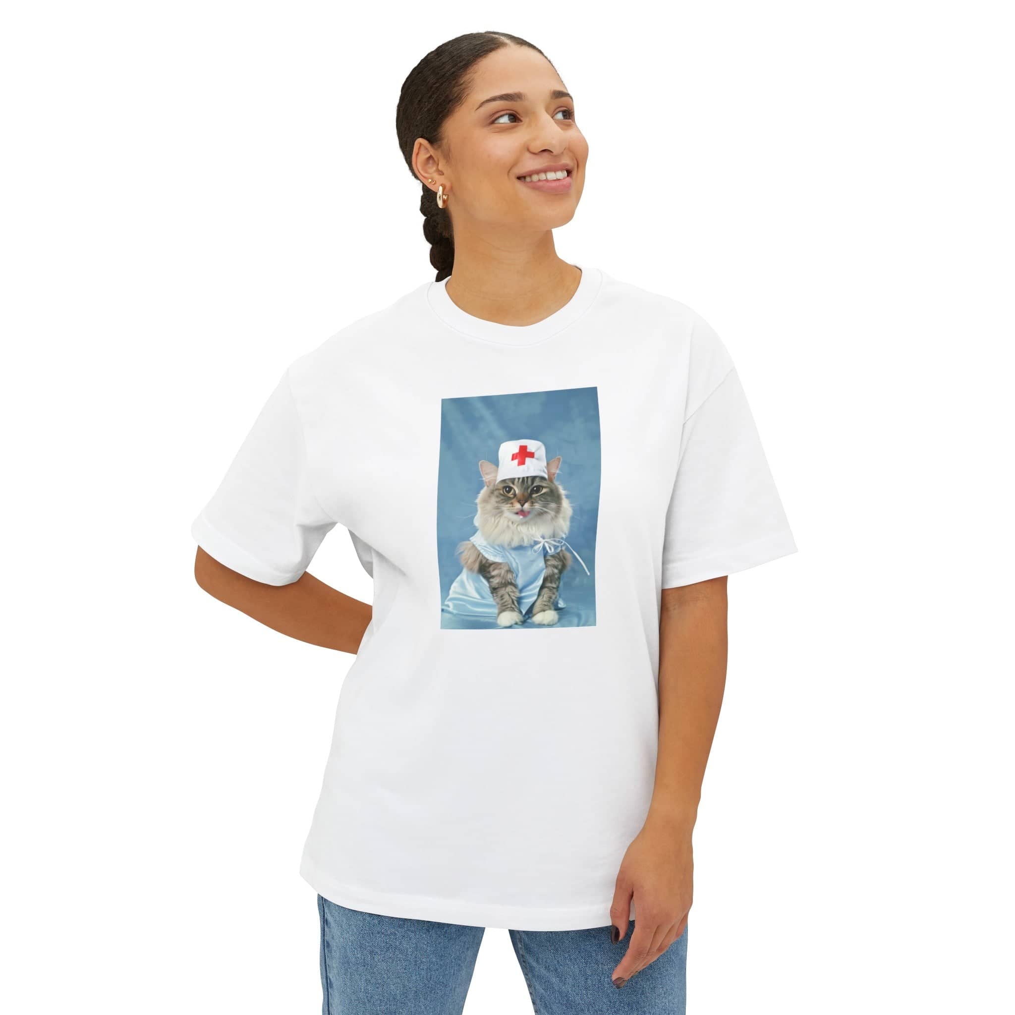 Cute Nurse Cat T-Shirt