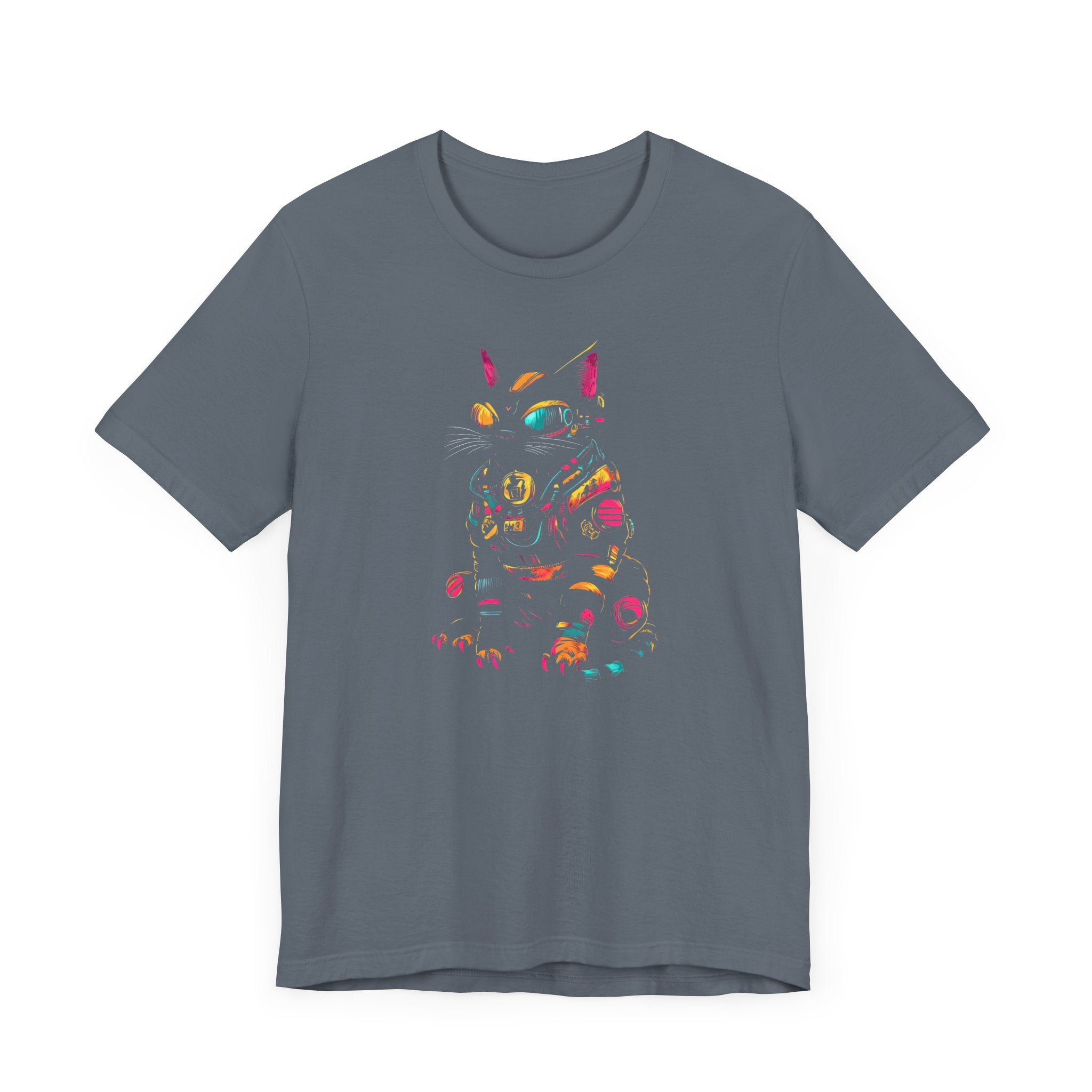 Neon Cyber Cat T-Shirt