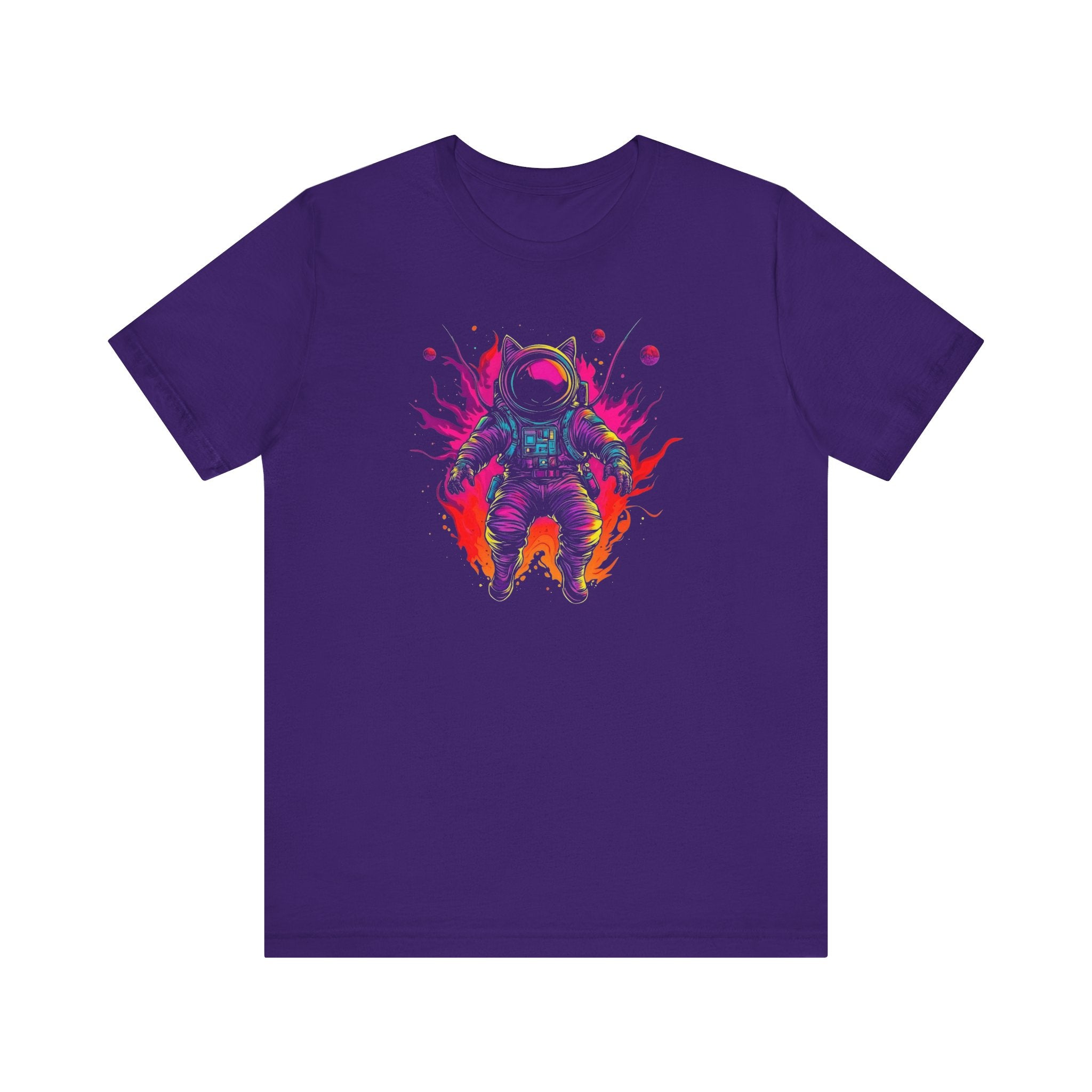 Neon Astronaut Cat T-Shirt