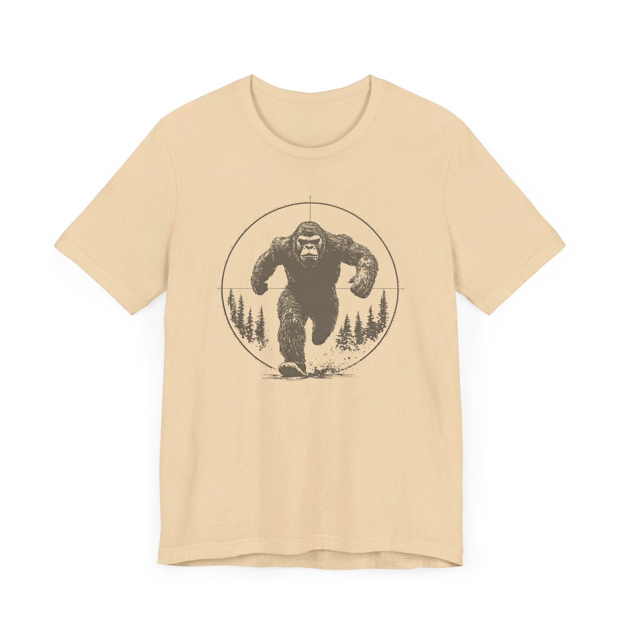 Bigfoot in Crosshairs T-Shirt Funny Adventure Design