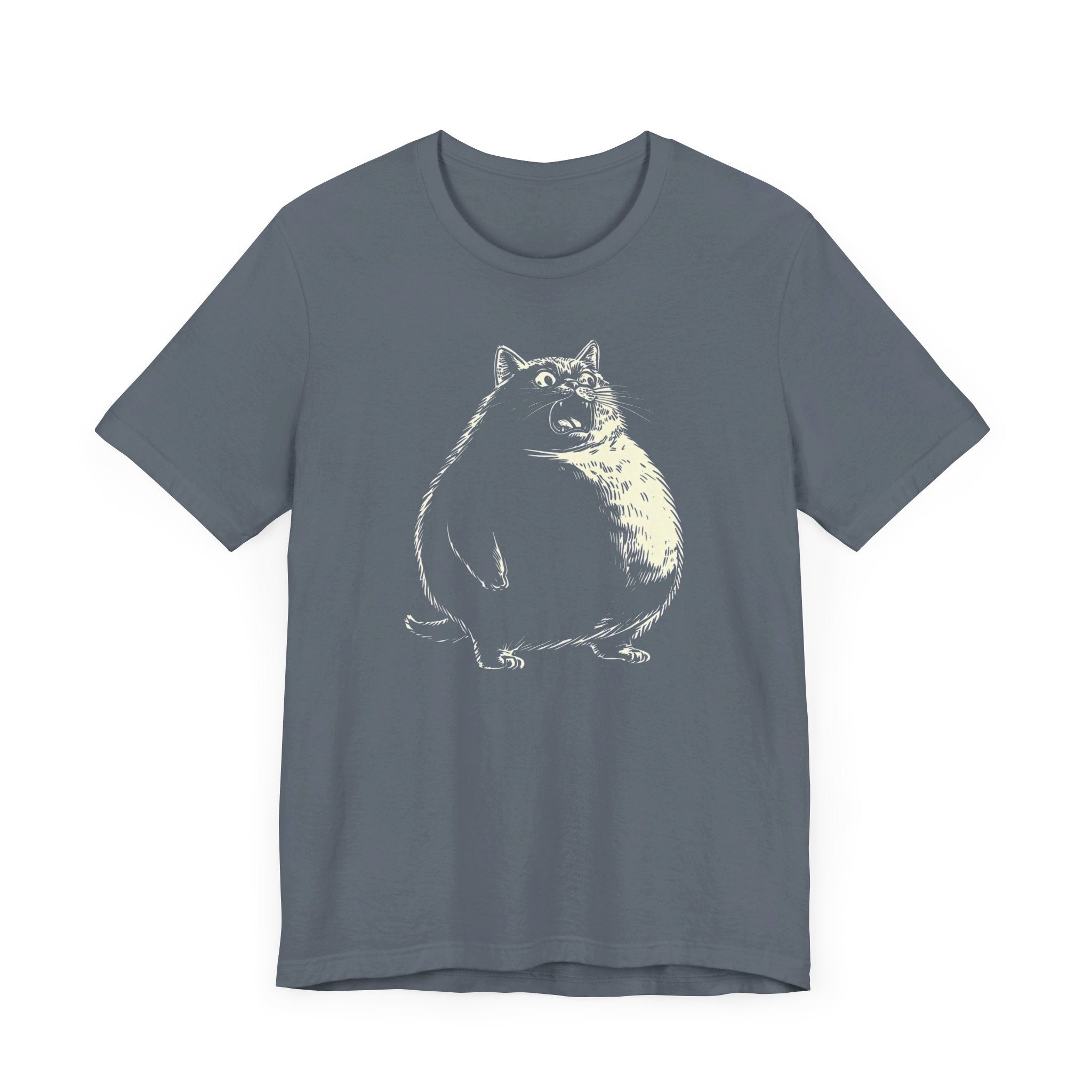 Chonky Black Cat Graphic T-Shirt