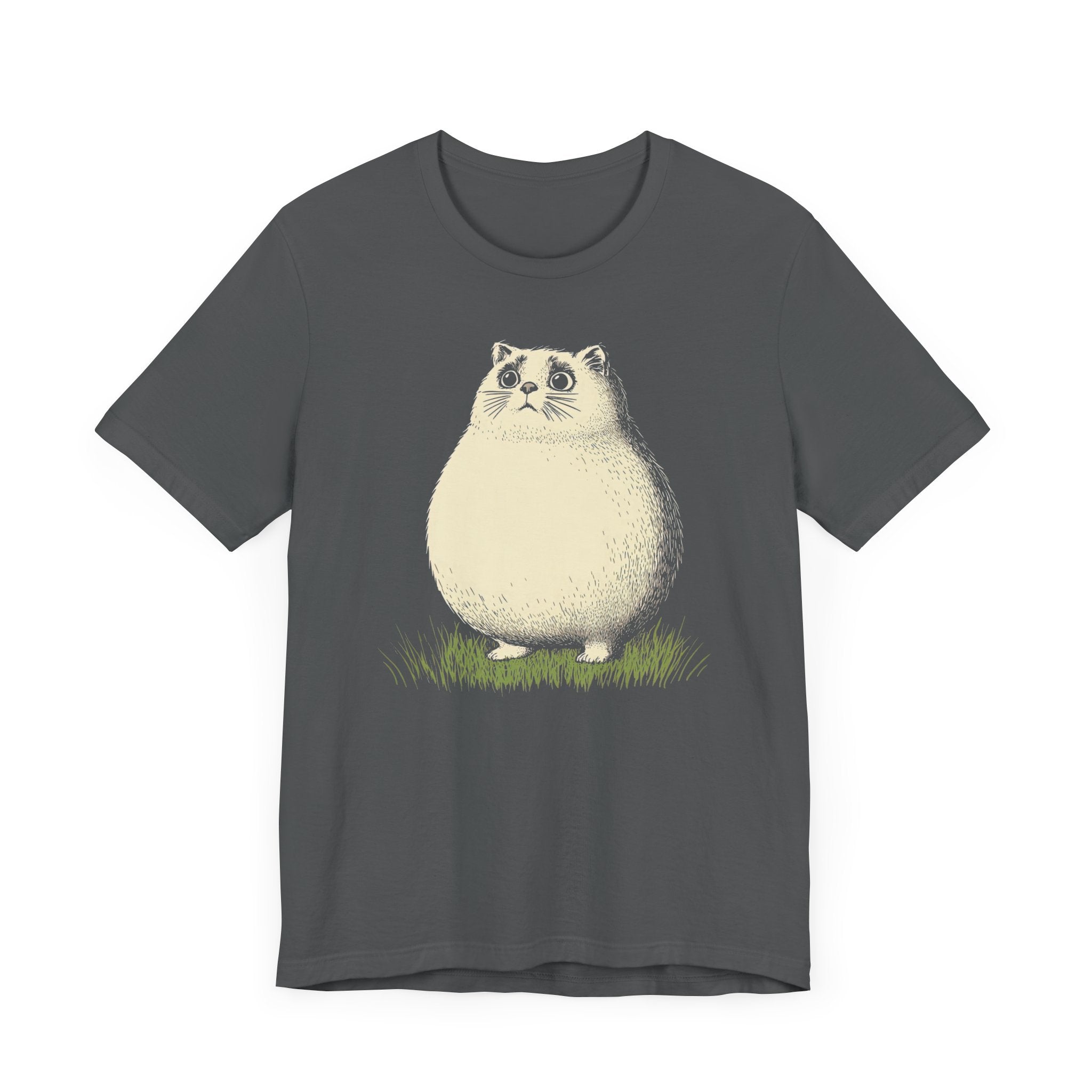 Chubby Cat in Grass Graphic Tee