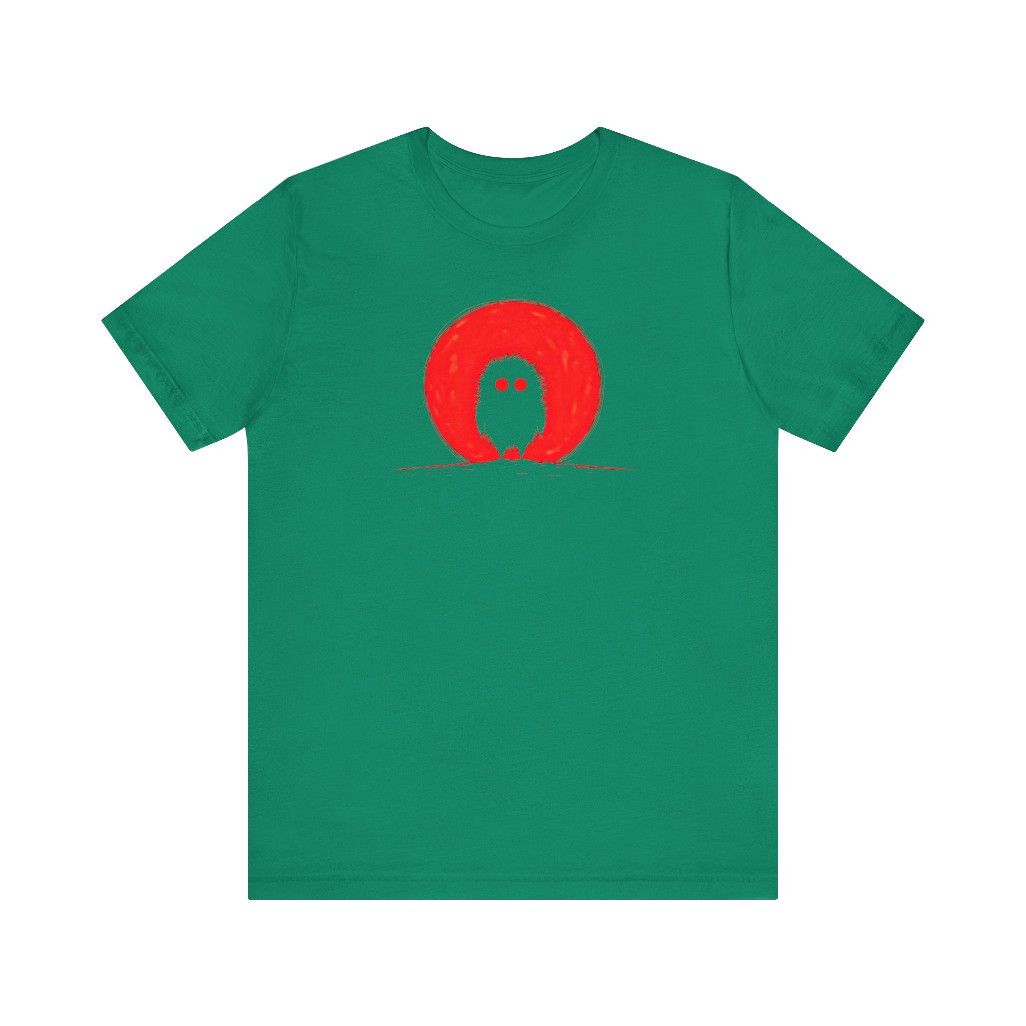 Red Moon Silhouette Creature Graphic Tee