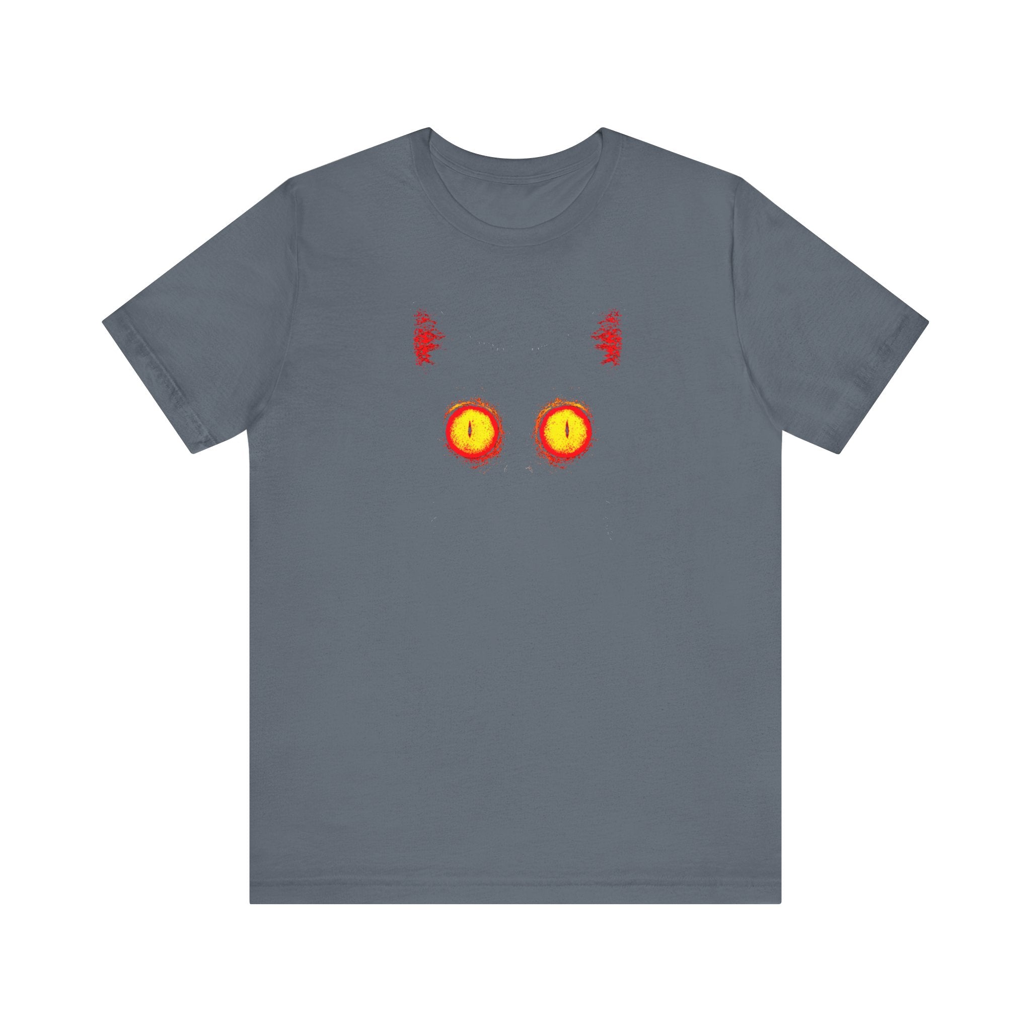 Glowing Cat Eyes T-Shirt – Mysterious Black Cat Tee