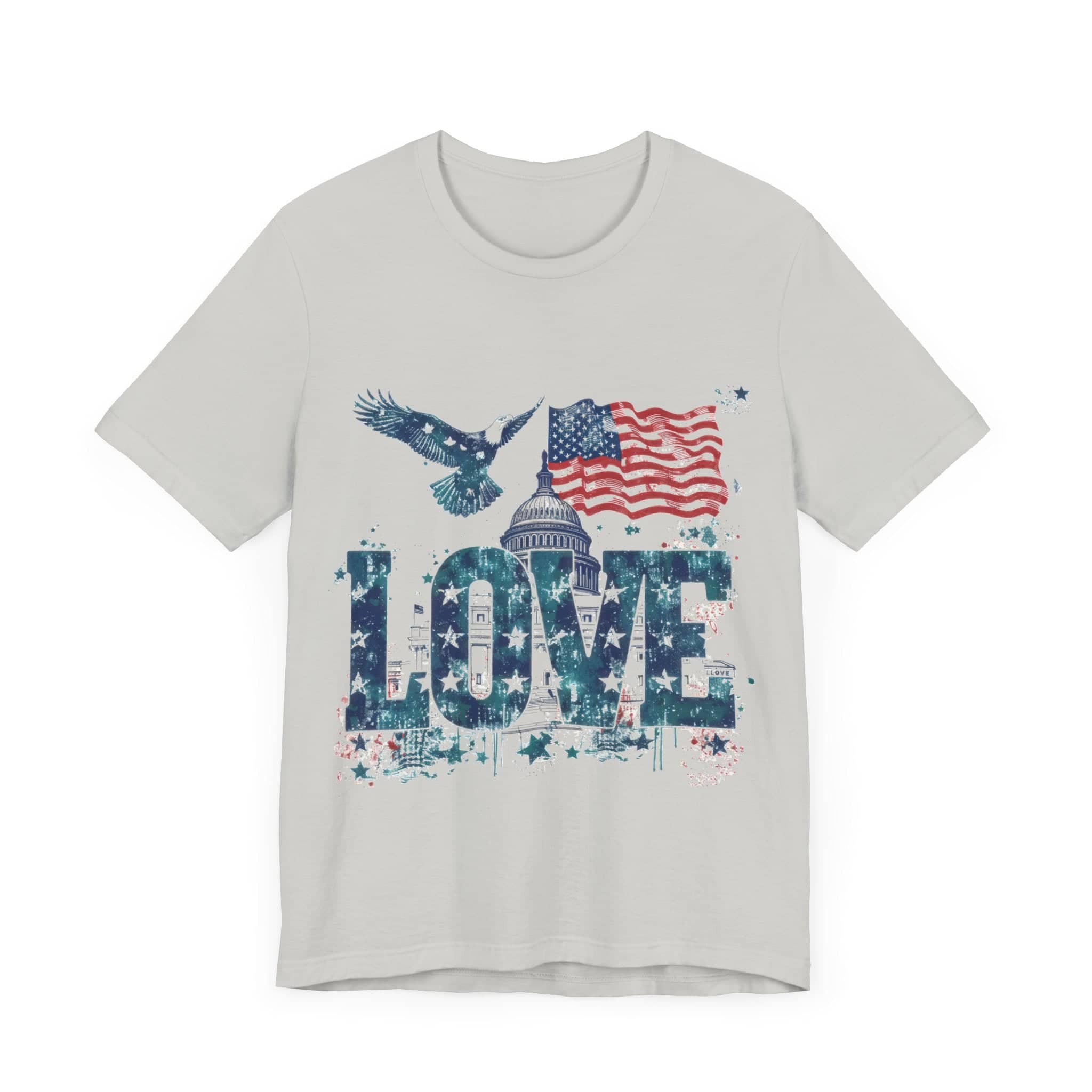 Patriotic Love Tee Unisex Jersey Short Sleeve Tee