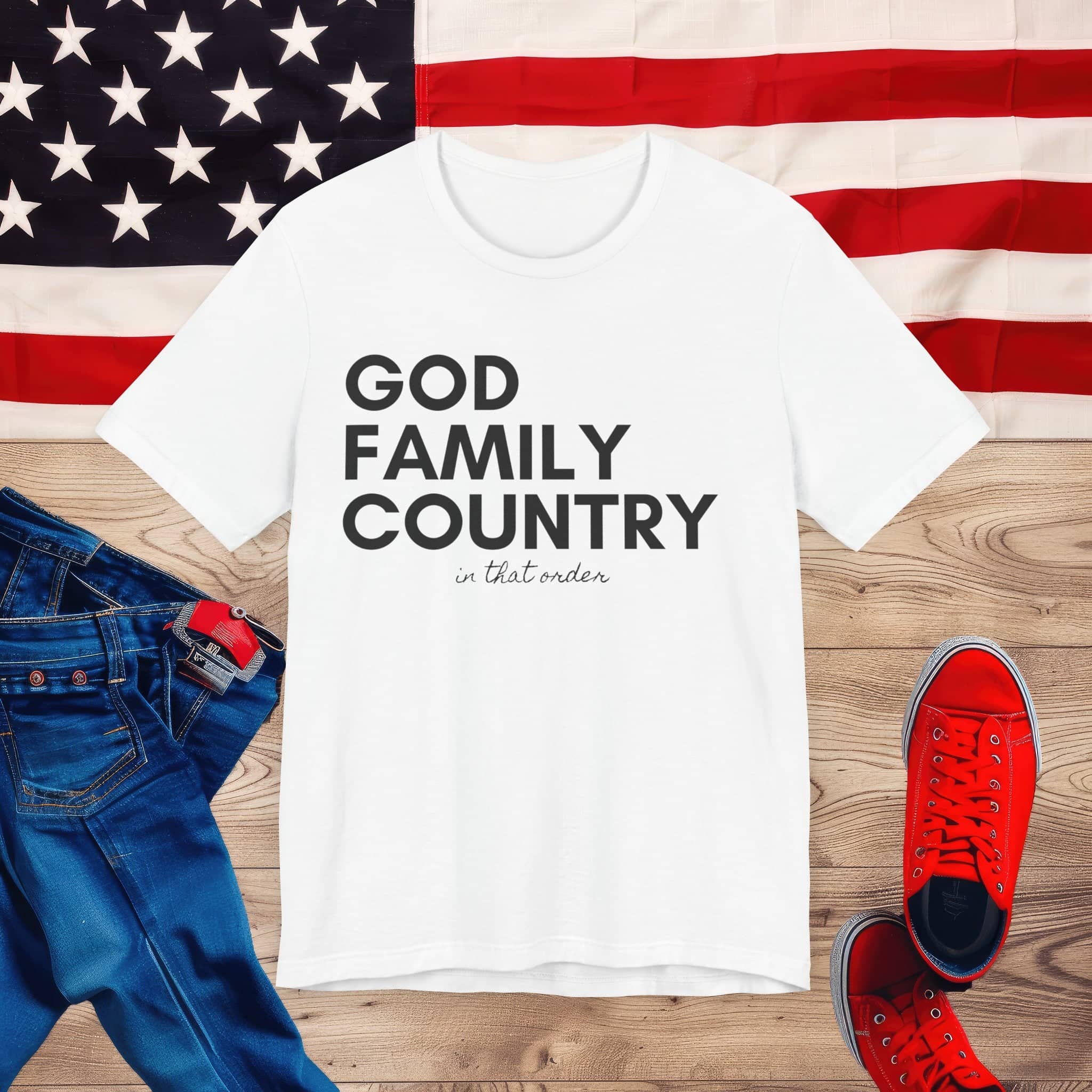 Foundational Values Tee Top Centered Unisex Jersey Short Sleeve Tee