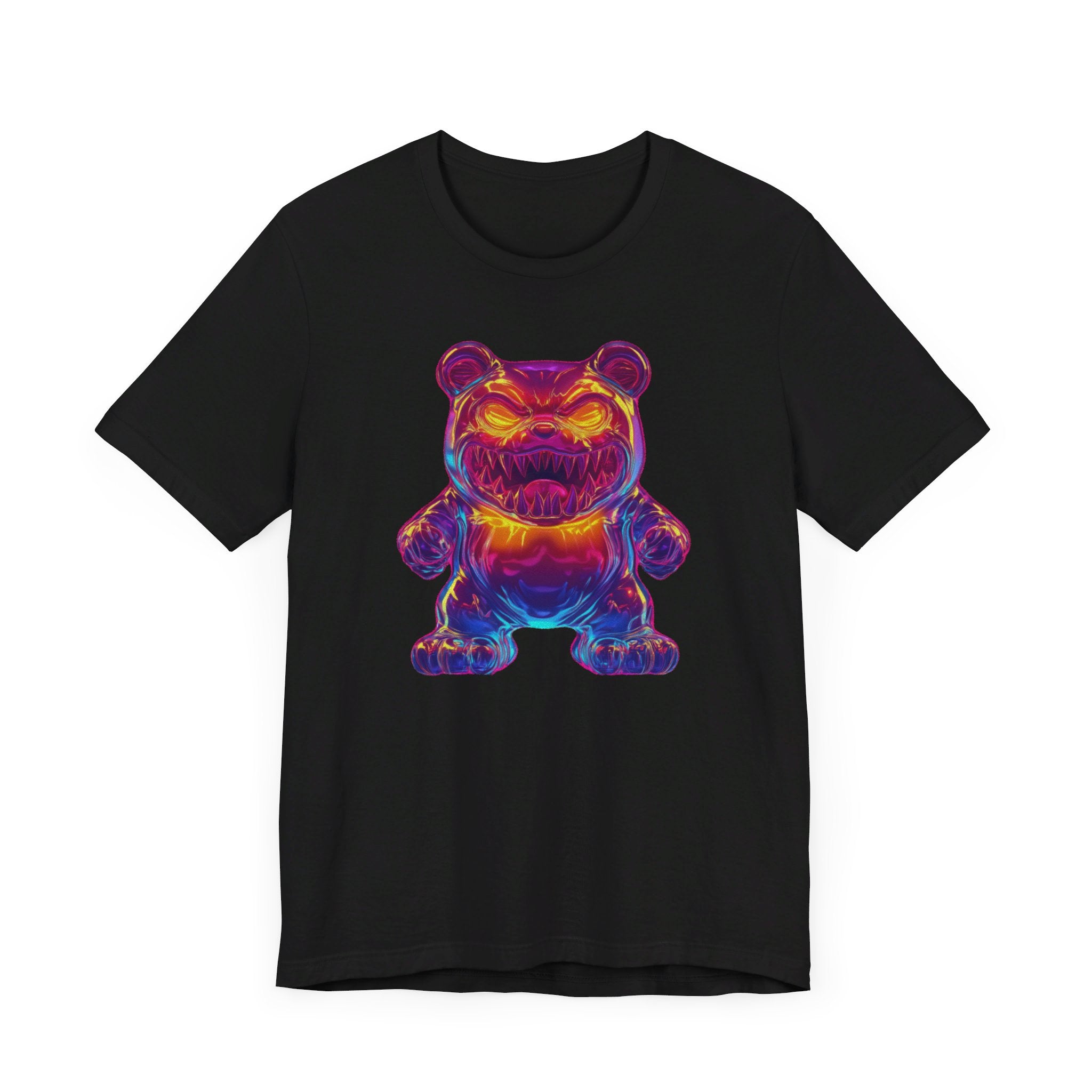 Neon Monster Bear T-Shirt Bold and Playful Design