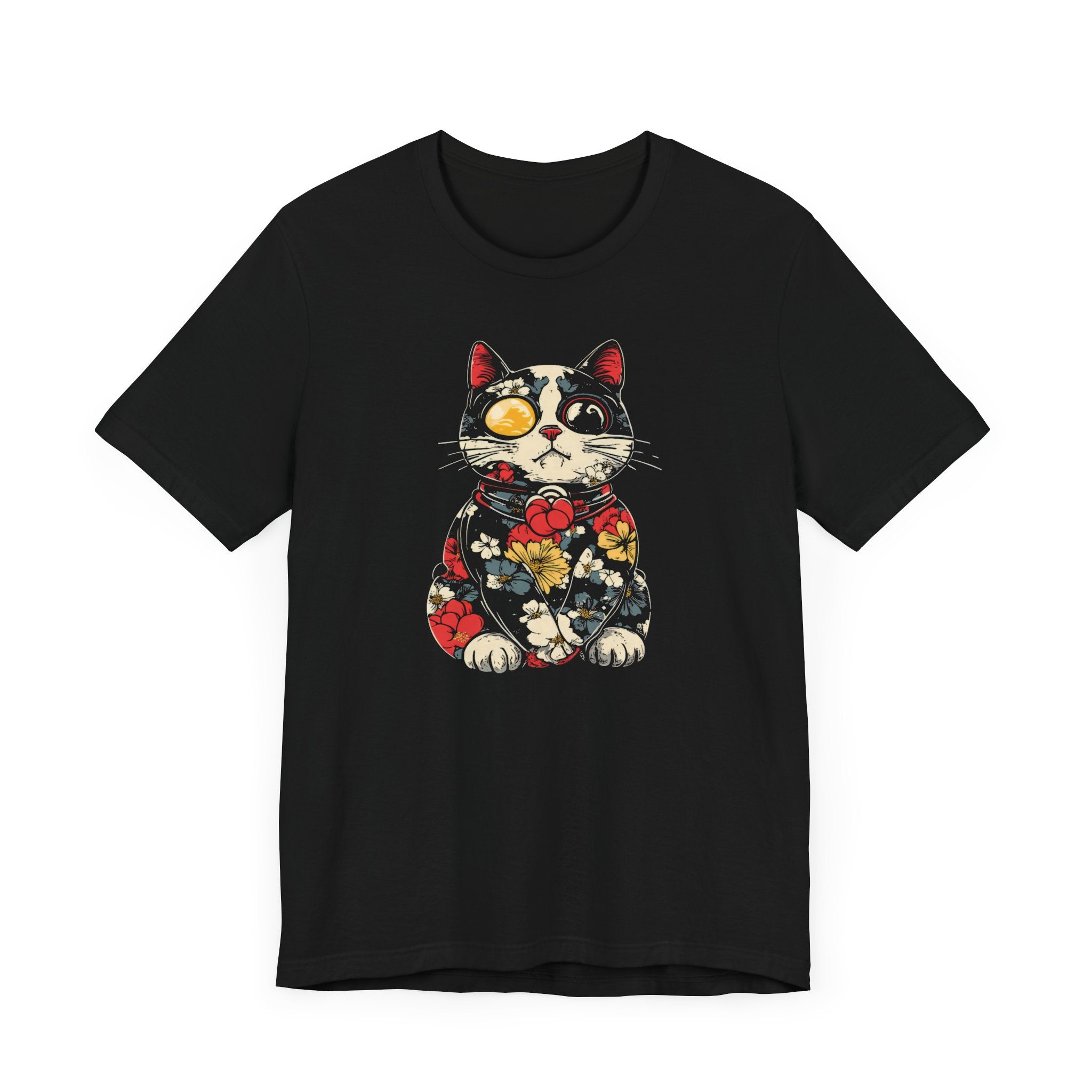 Floral Steampunk Cat T-Shirt