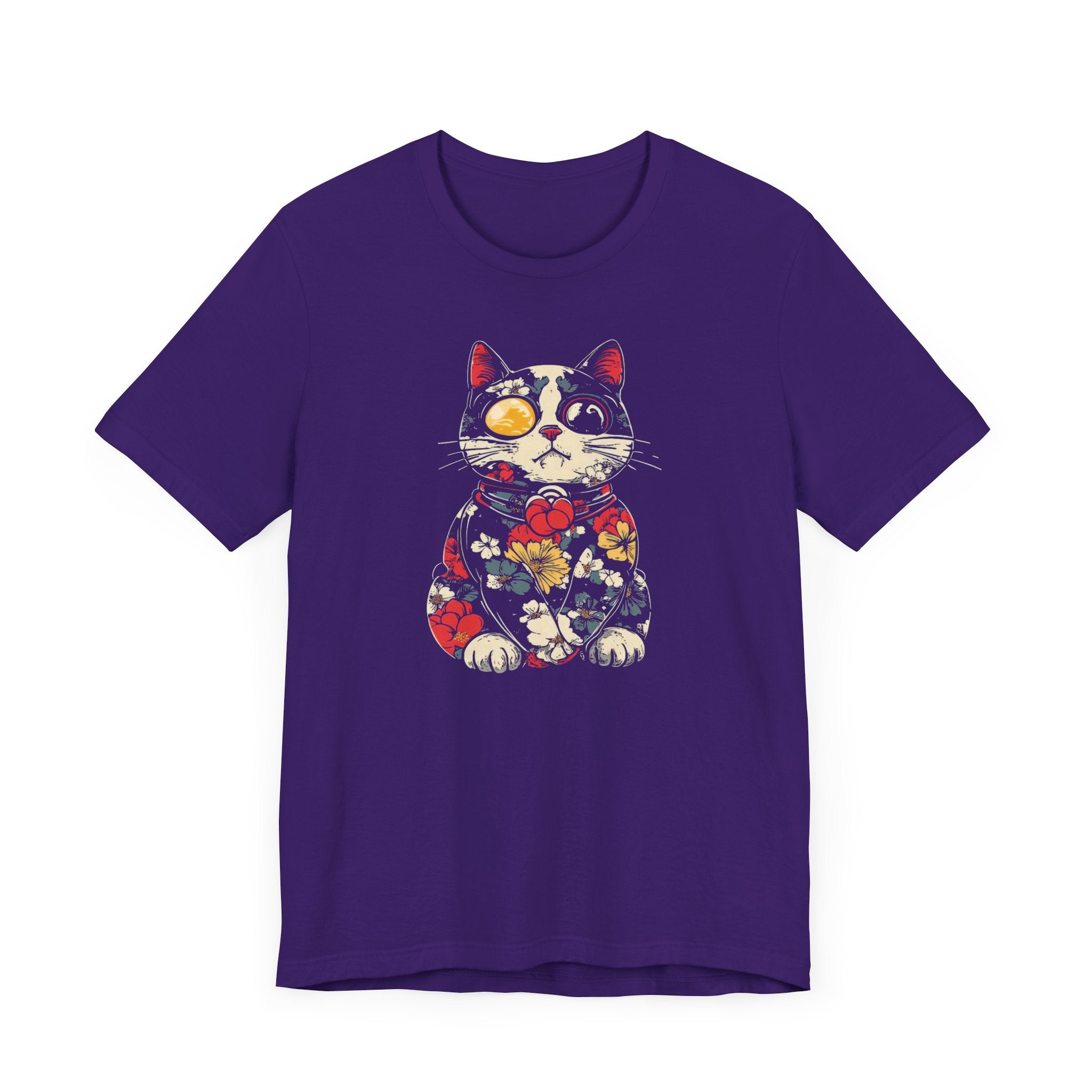 Floral Steampunk Cat T-Shirt