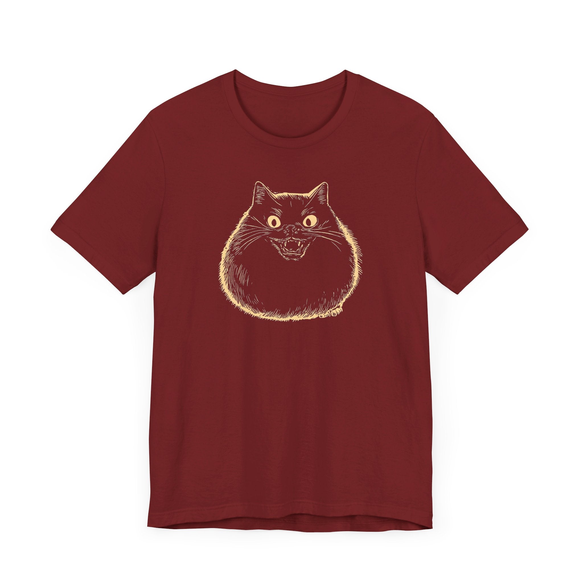 Spooky Black Cat Graphic T-Shirt
