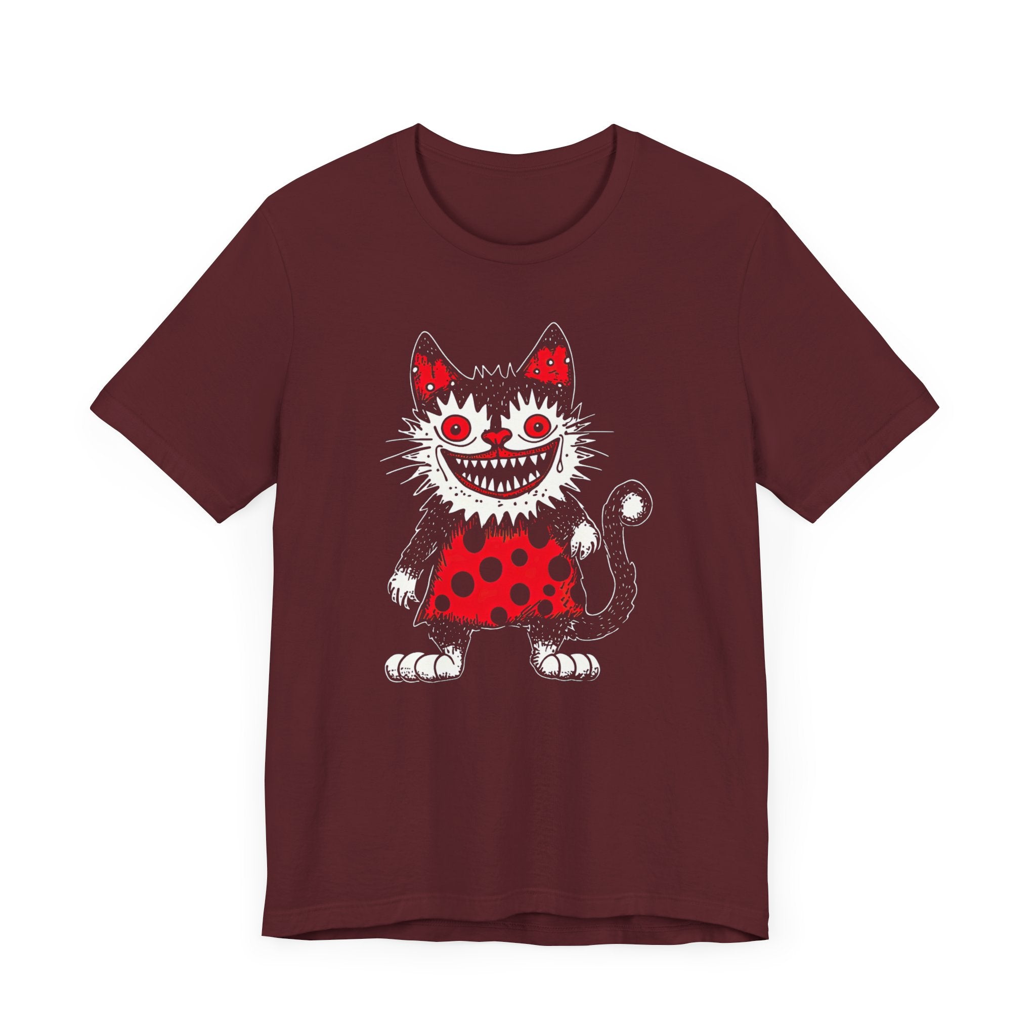 Creepy Polka Dot Cat T-Shirt
