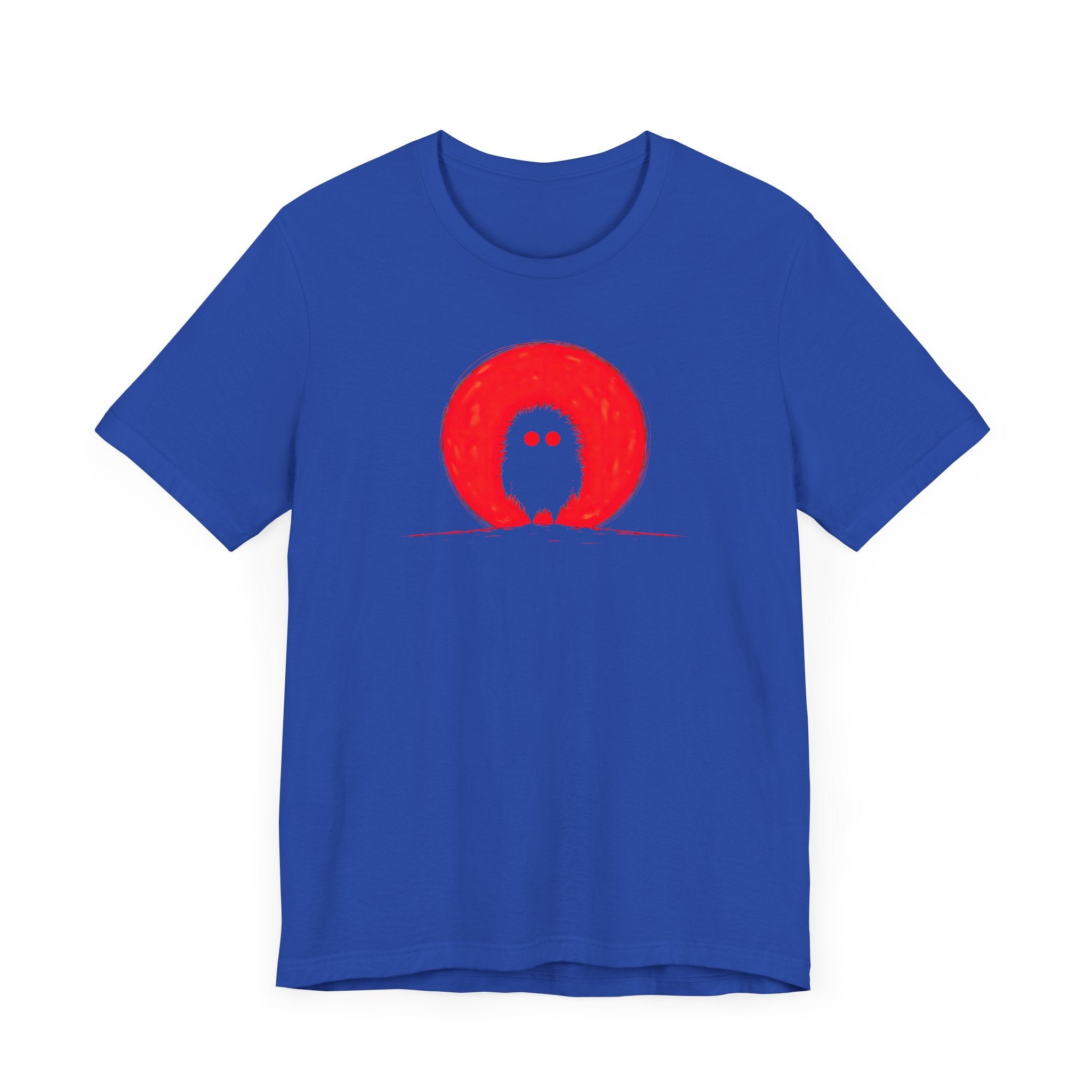 Red Moon Silhouette Creature Graphic Tee