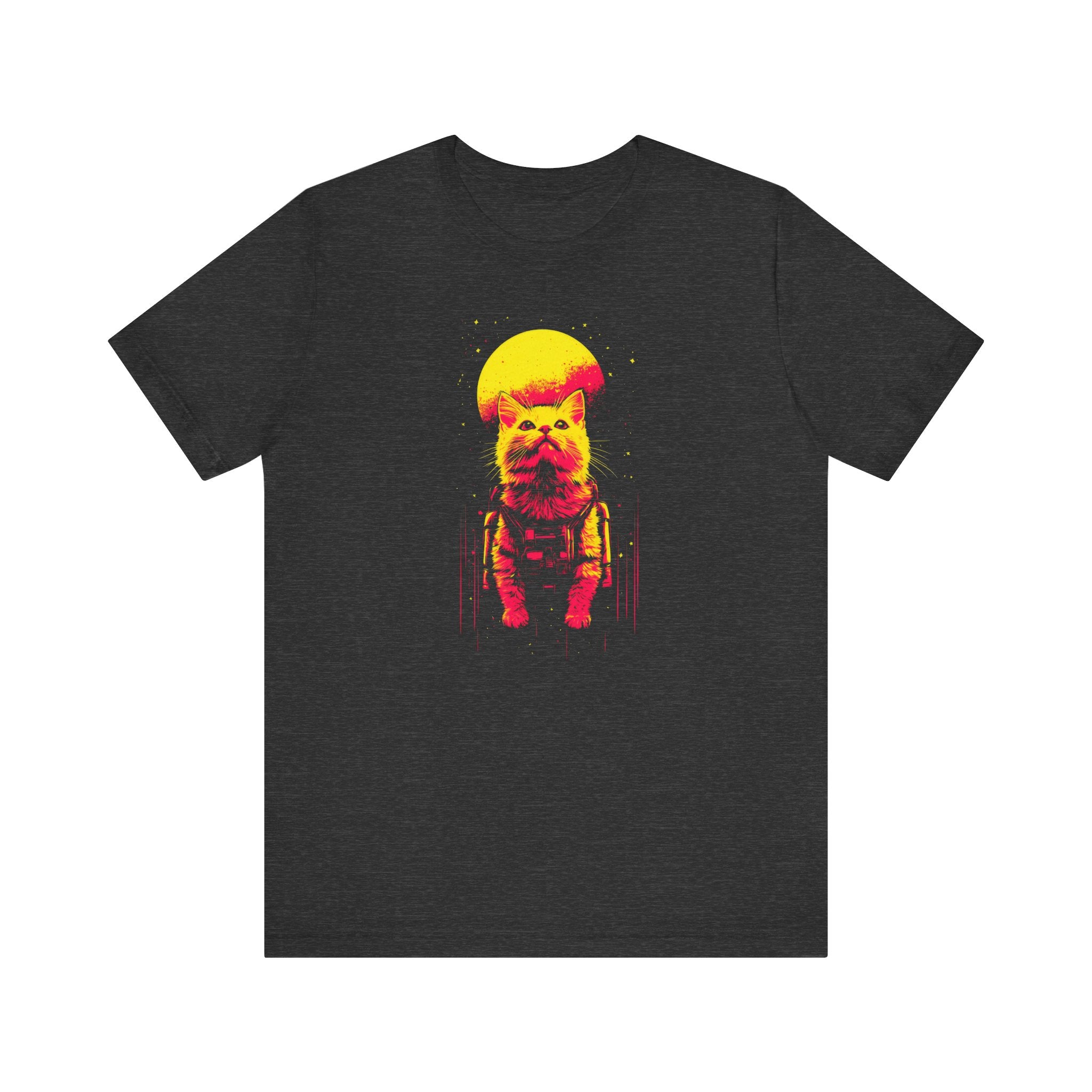 Neon Moon Astronaut Cat T-Shirt