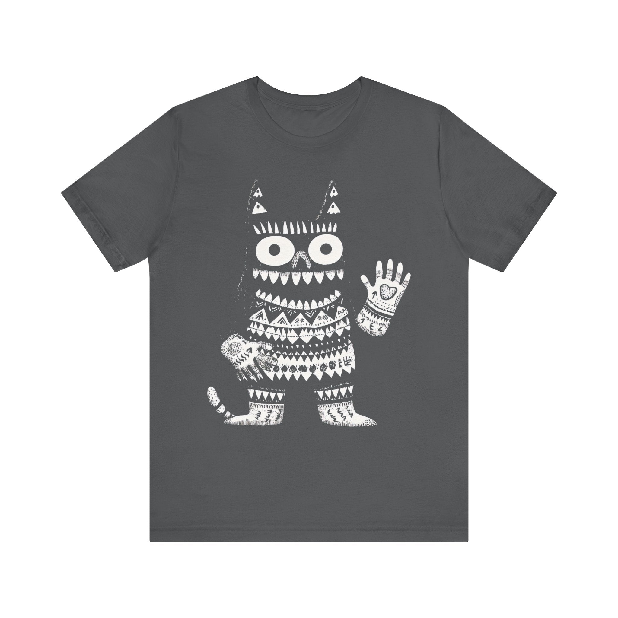 Tribal Pattern Cat Graphic Tee