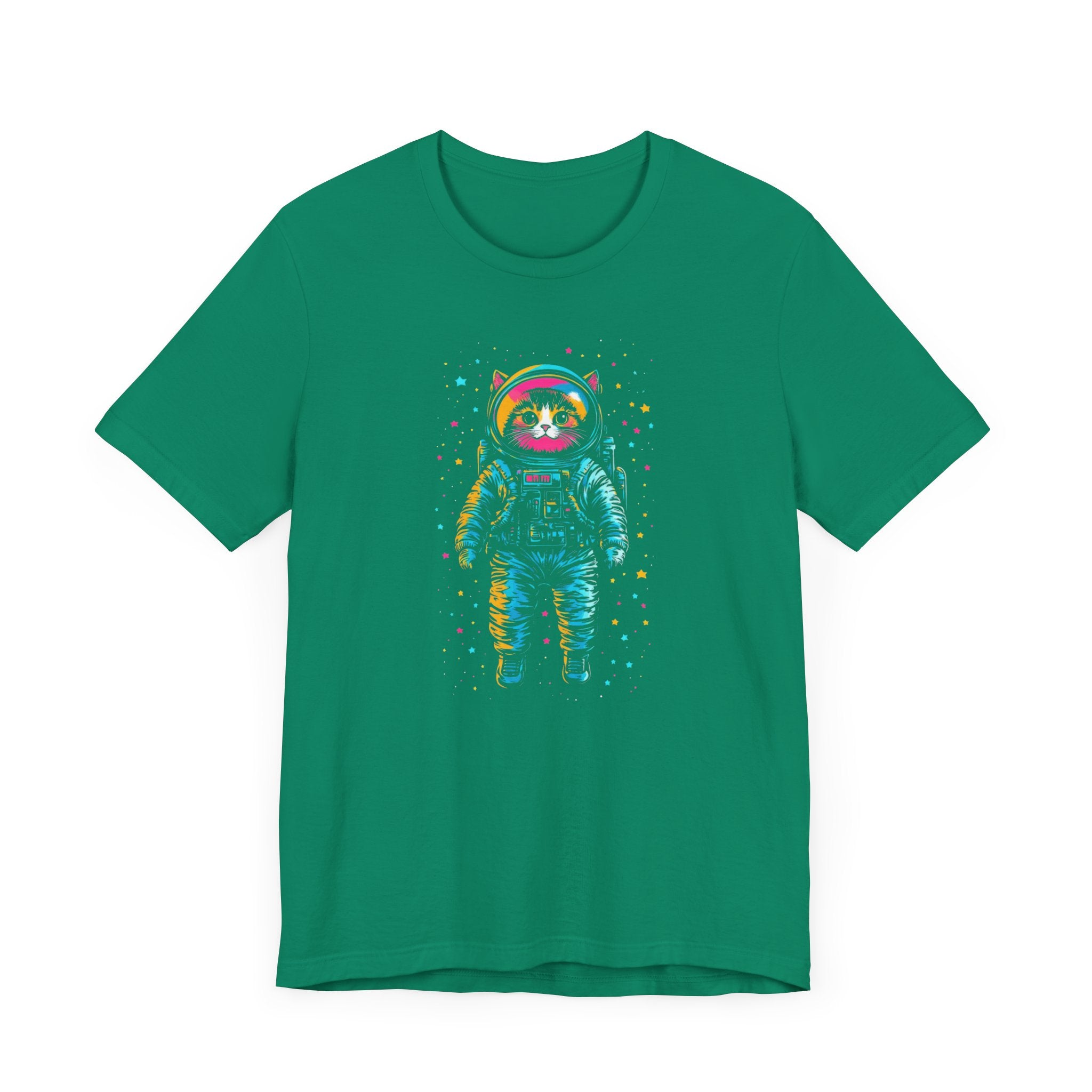 Neon Cosmic Catstronaut T-Shirt