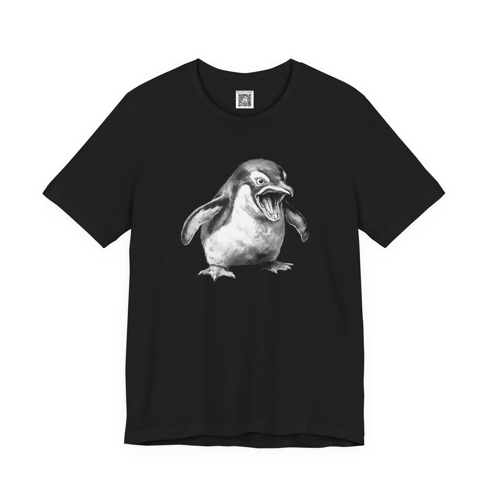 Hissing Penguin Unisex Jersey Short Sleeve Tee (Black, XS–5XL)