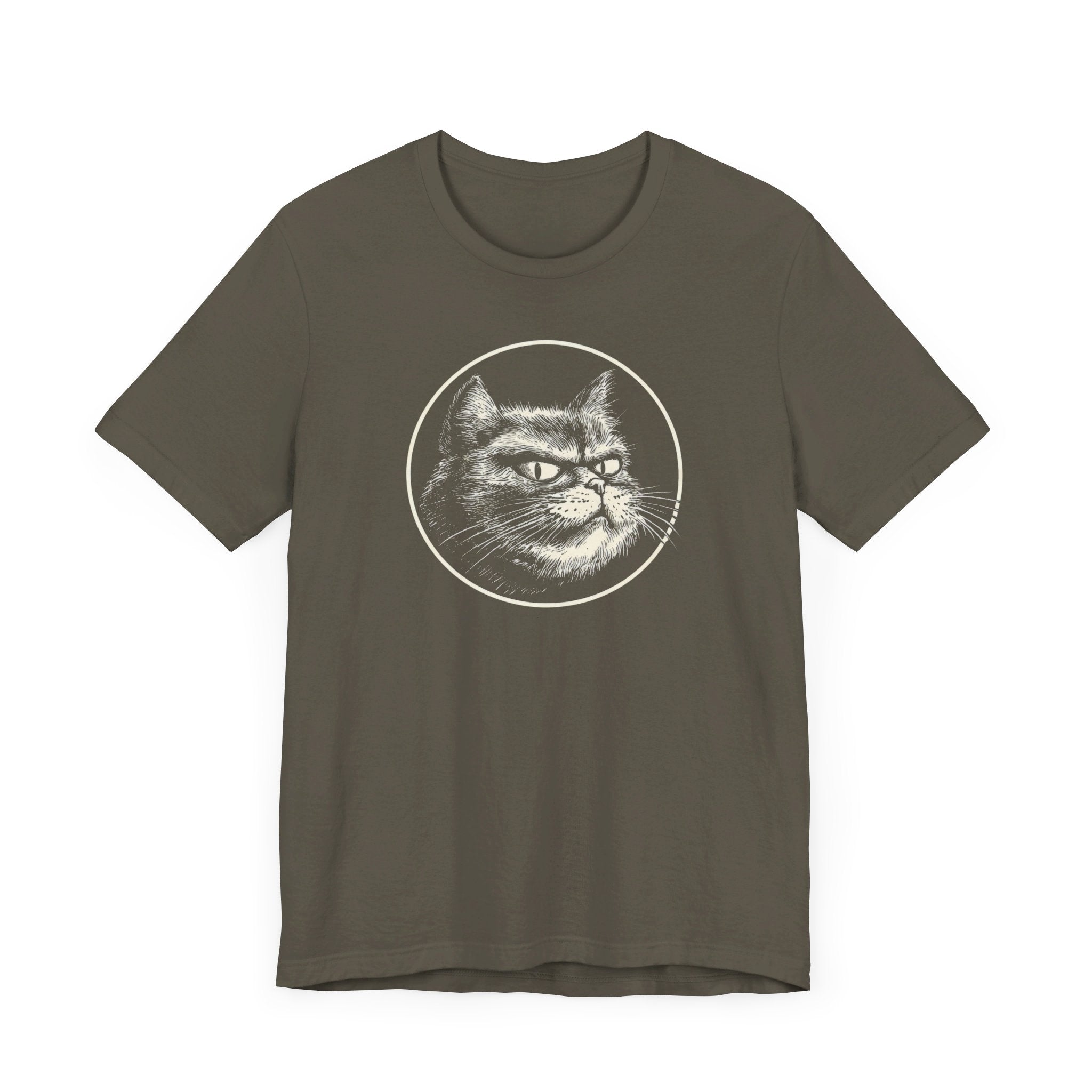 Grumpy Cat Graphic Tee – Vintage Style Cat Lover Shirt