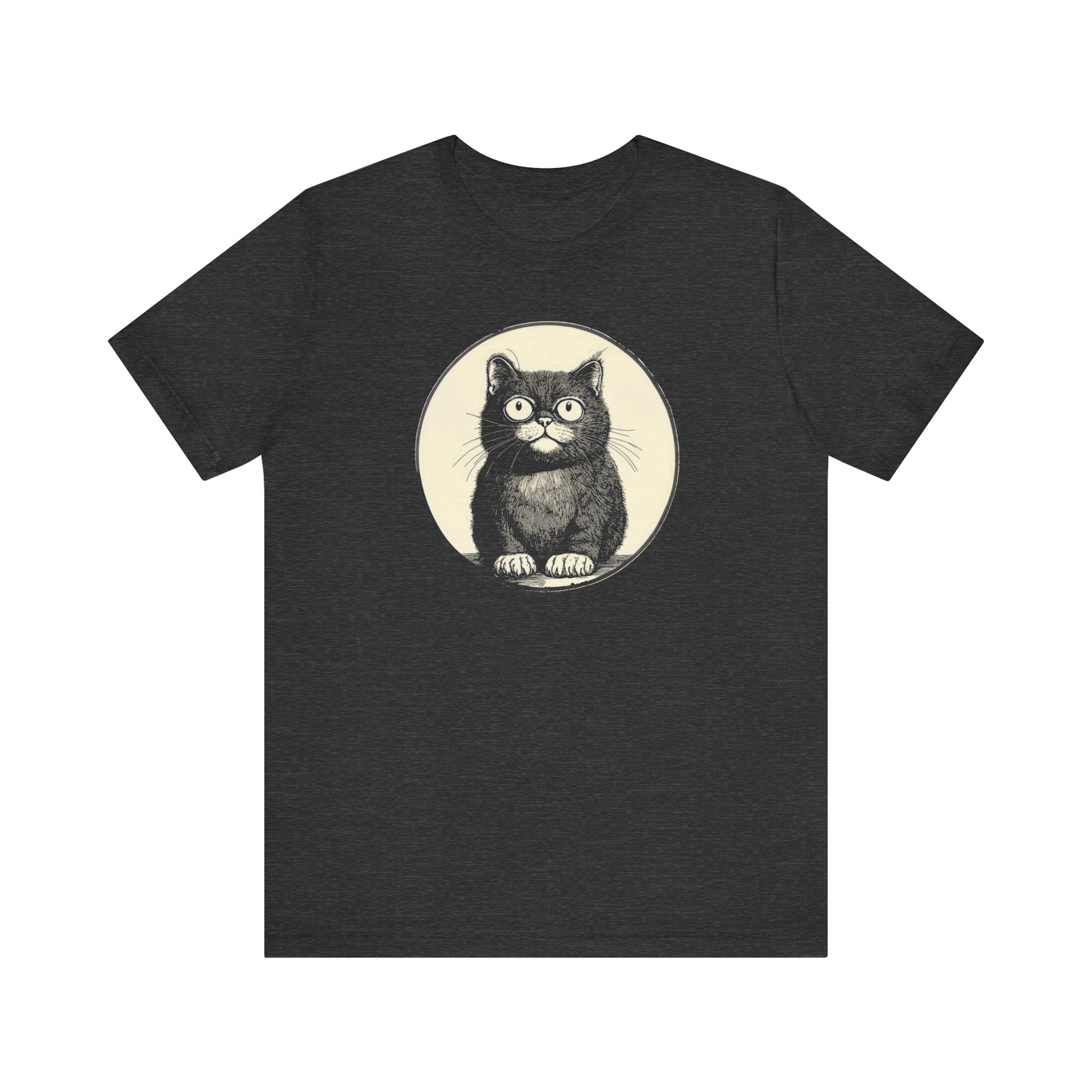 Cute Cat Graphic Tee – Vintage Style Cat Lover Shirt