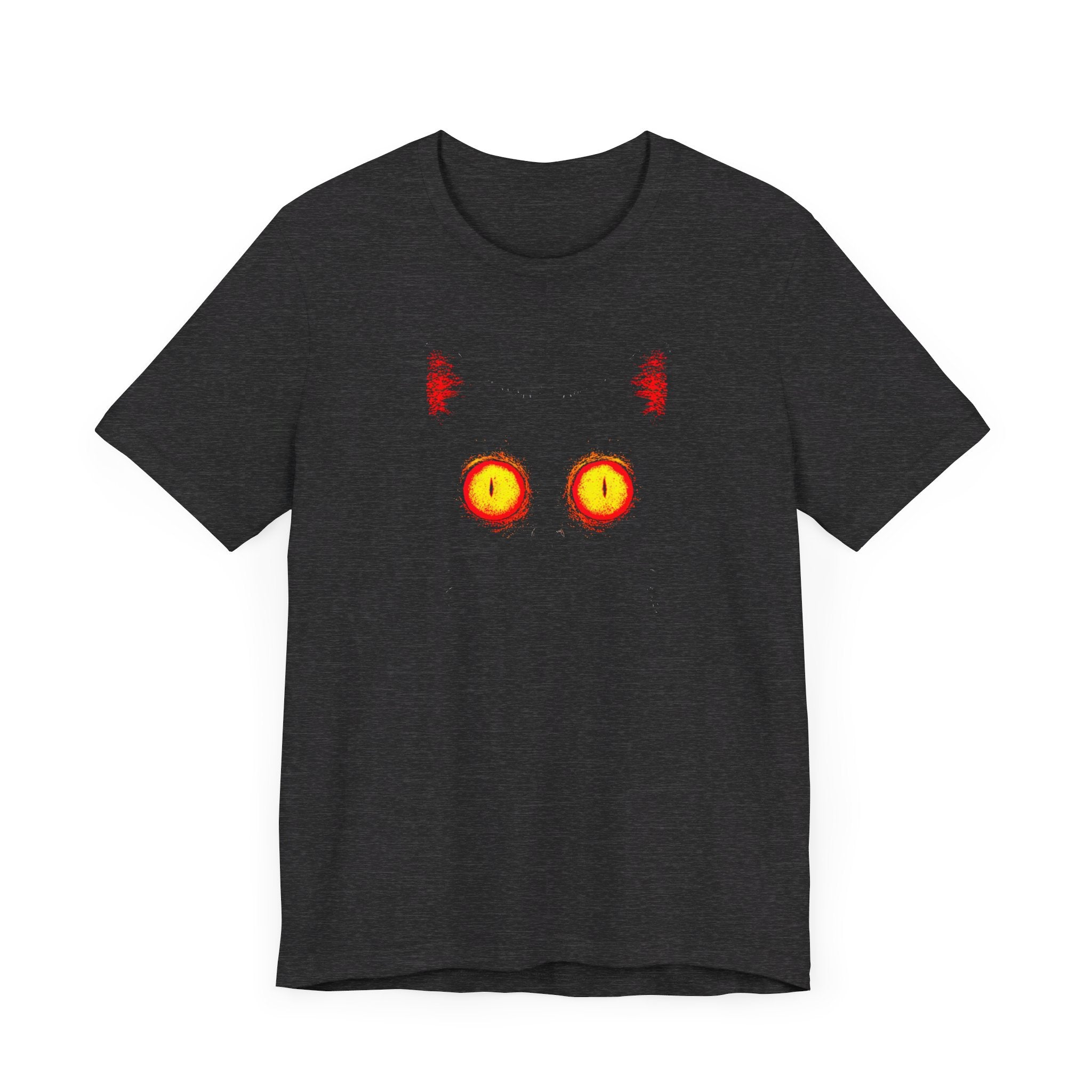 Glowing Cat Eyes T-Shirt – Mysterious Black Cat Tee