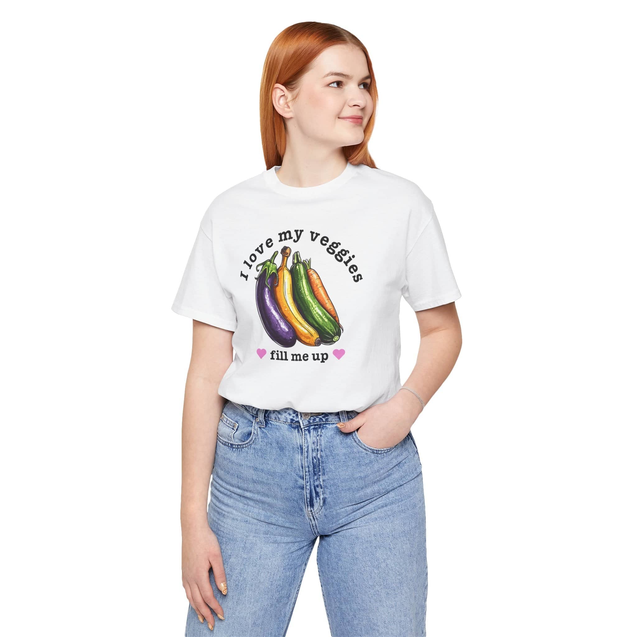 I Love My Veggies Fill Me Up Shirt Funny Vegetable Lover Tee
