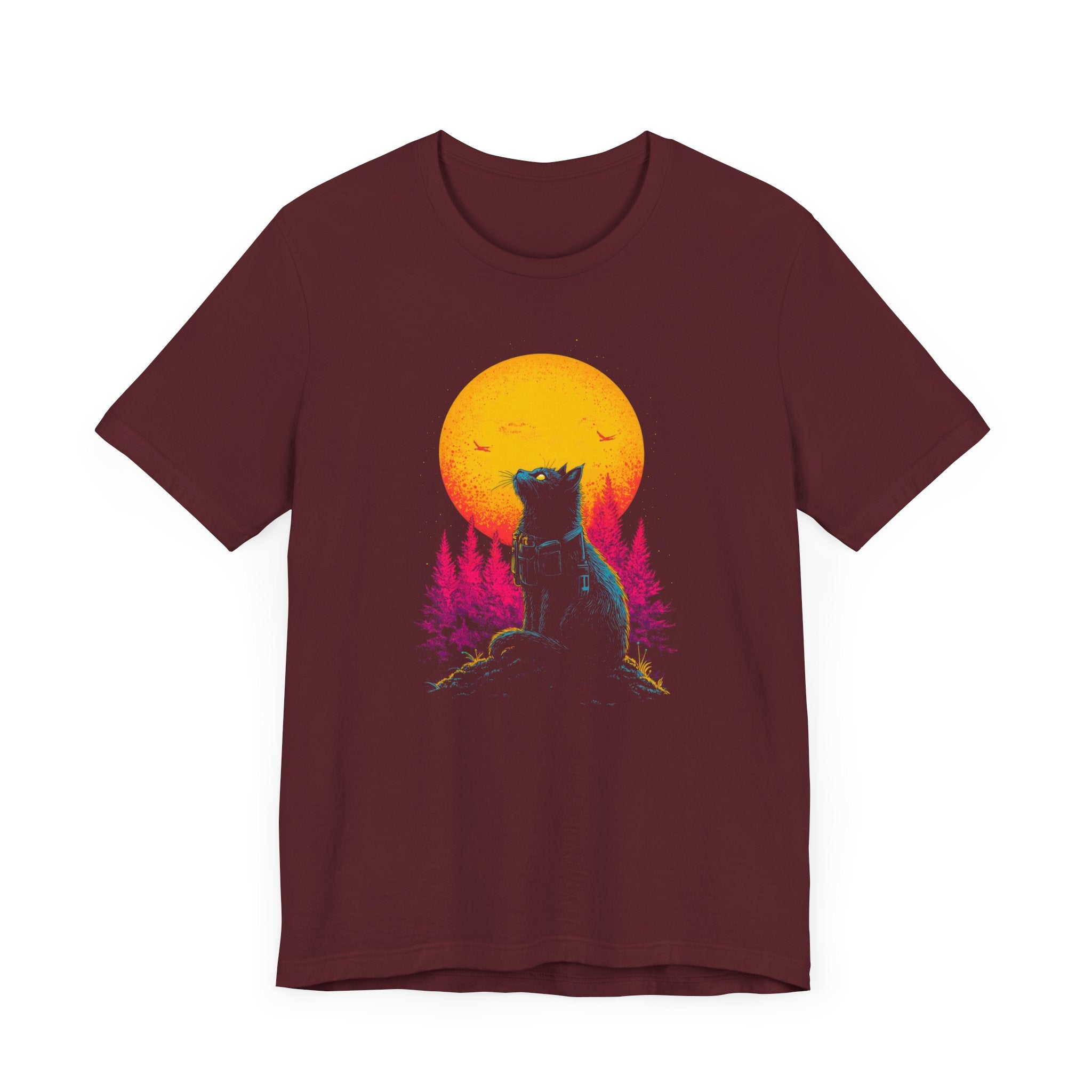 Moonlit Adventure Cat T-Shirt