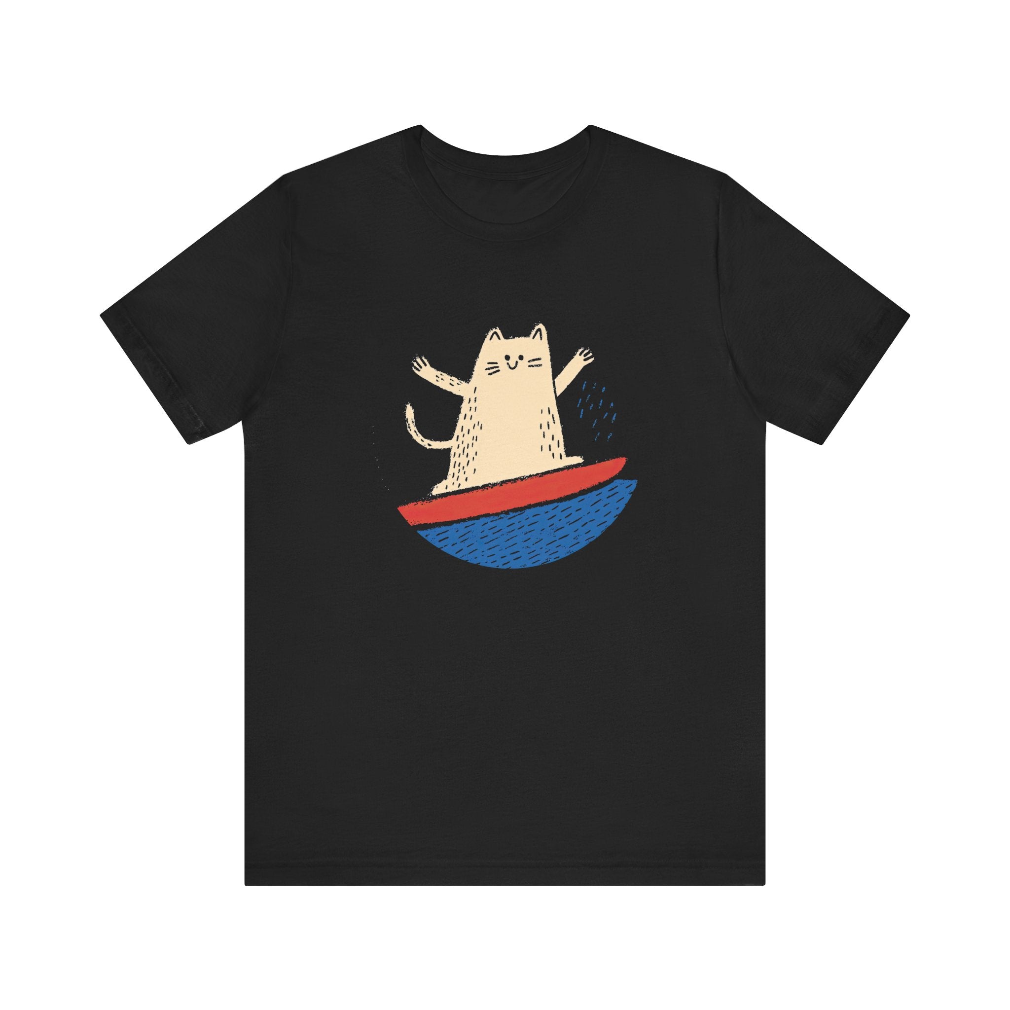 Playful Cat Graphic T-Shirt