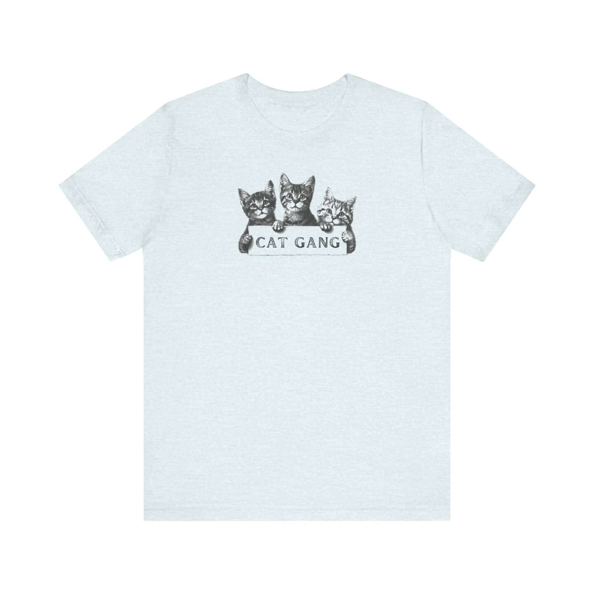Cat Gang Shirt Funny Cat Lover Kitten Unisex Jersey Short Sleeve Tee