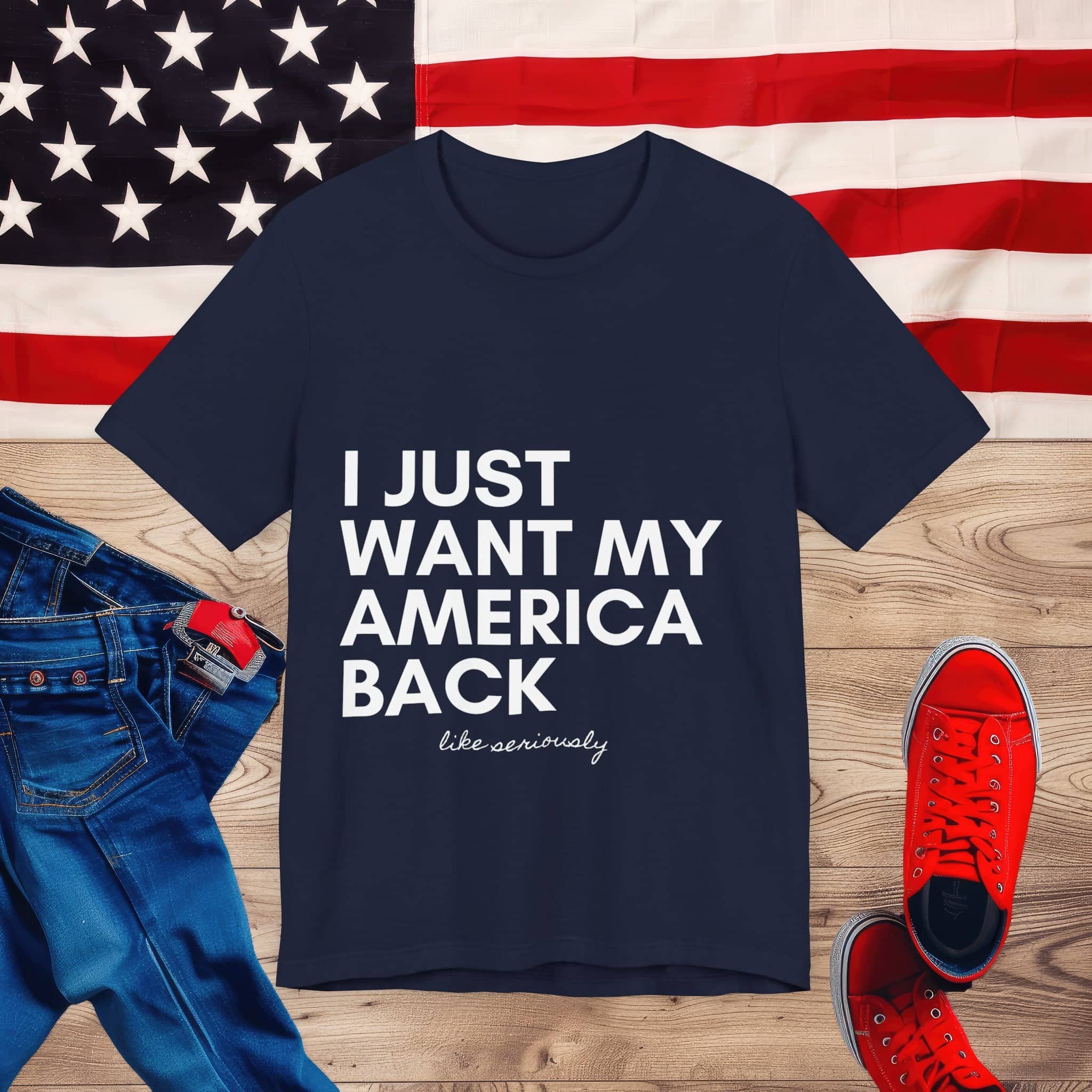 Vintage America Love Tee Unisex Jersey Short Sleeve Tee