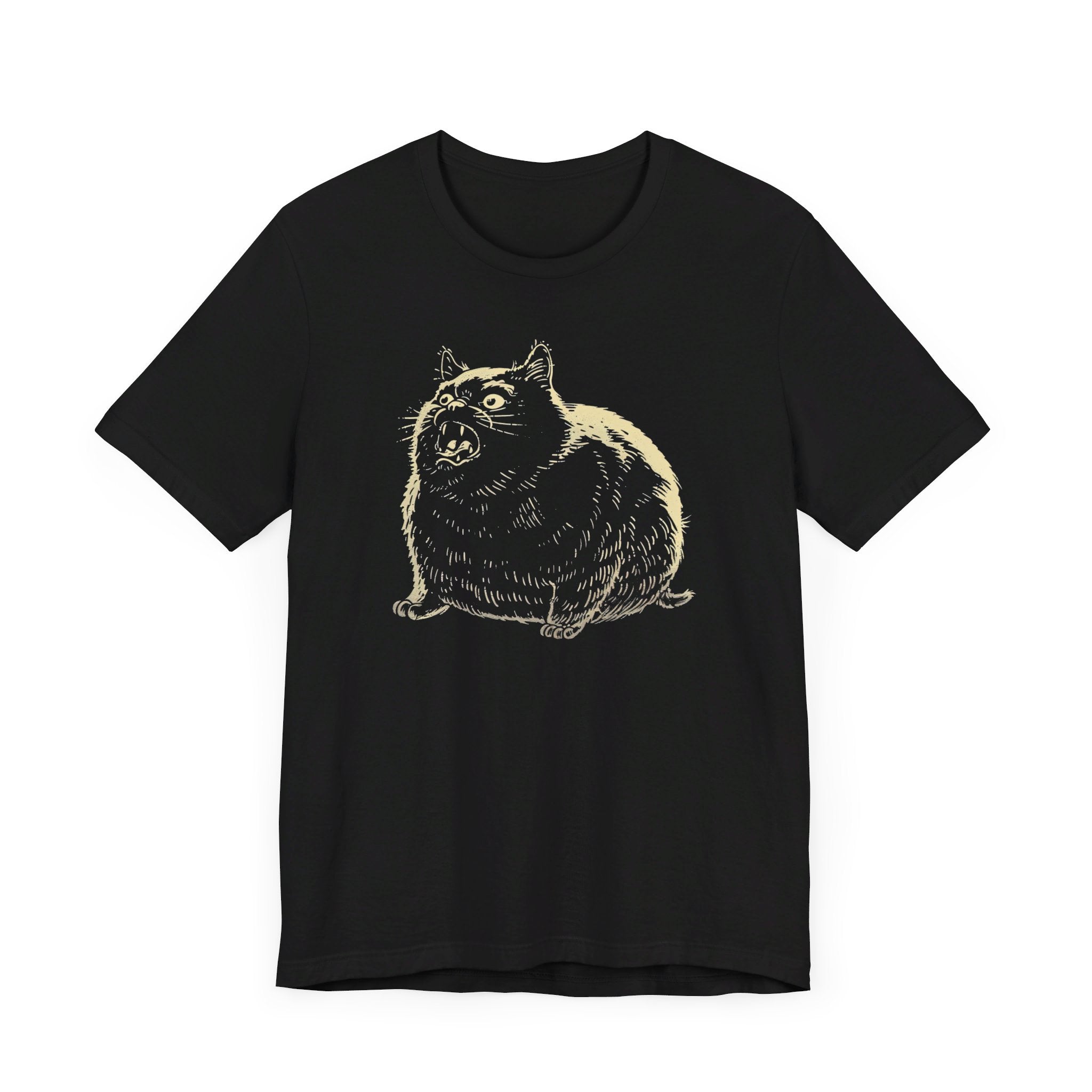 Angry Cat Vintage Style T-Shirt