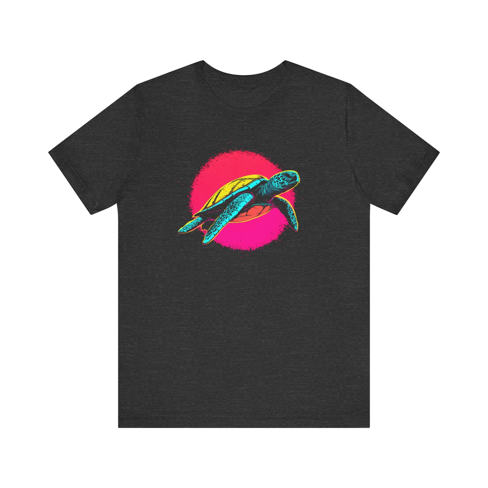 Neon Sea Turtle T-Shirt - Vibrant Ocean Vibes