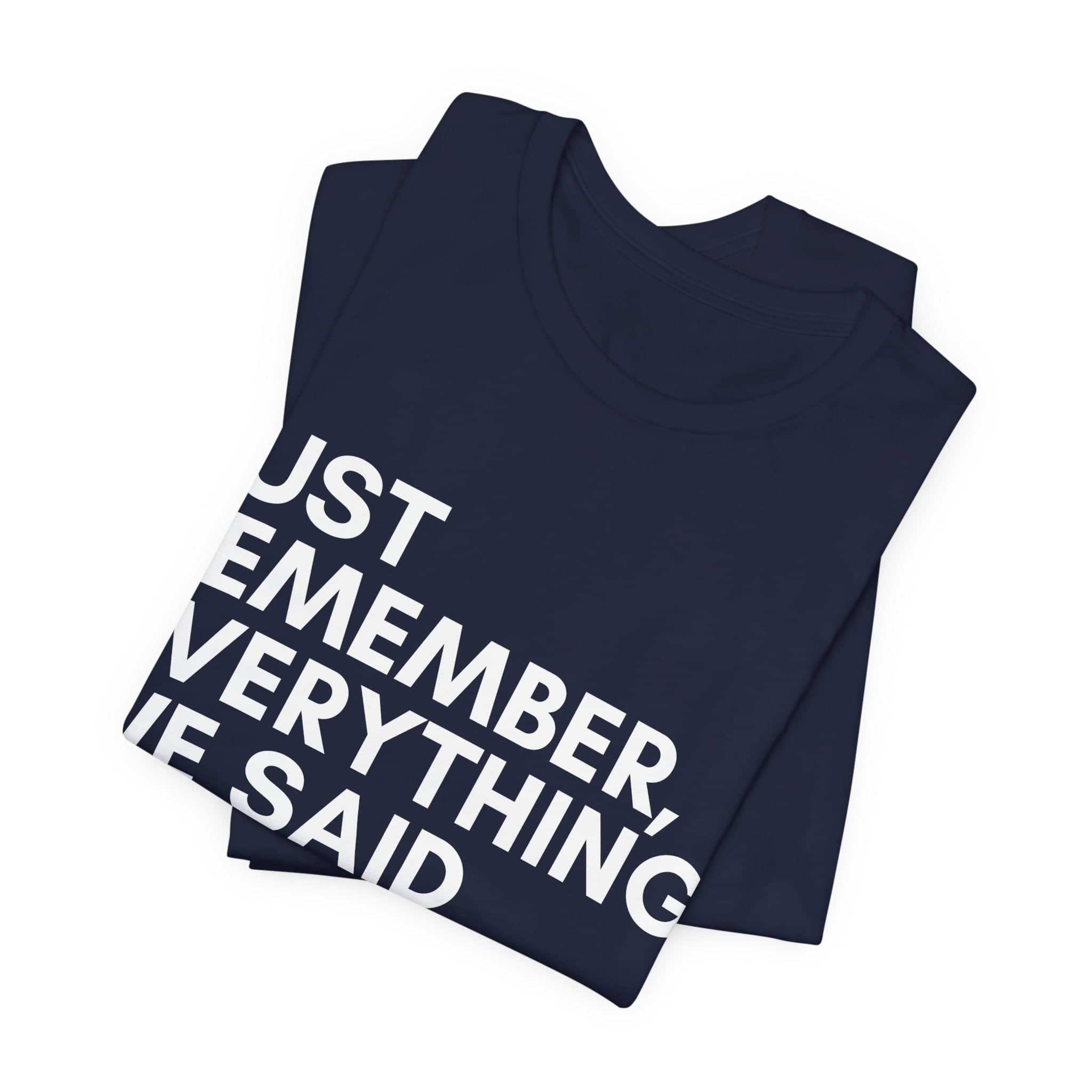 Predictive Proverbs Tee Top Centered Unisex Jersey Short Sleeve Tee