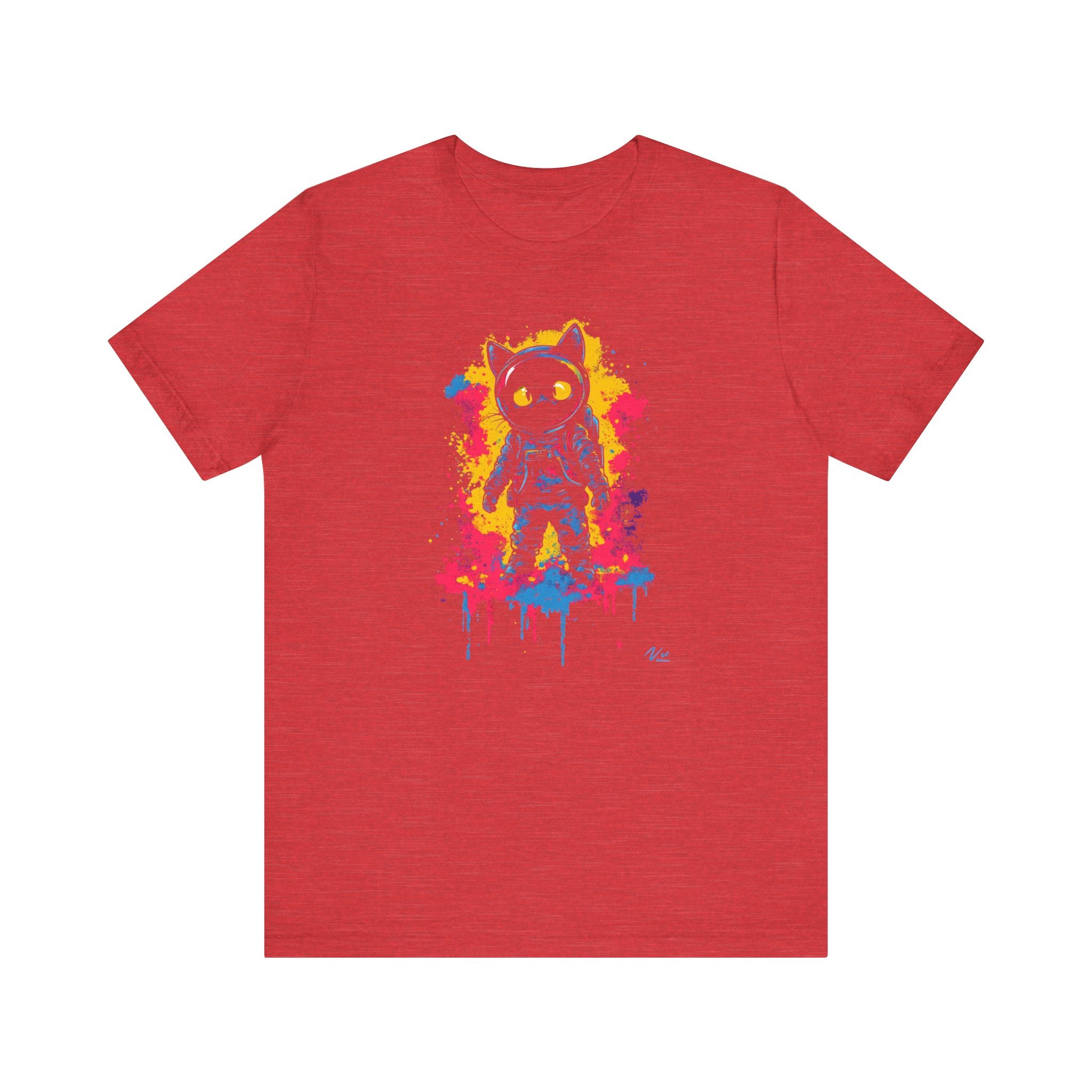 Vibrant Splash Catstronaut T-Shirt