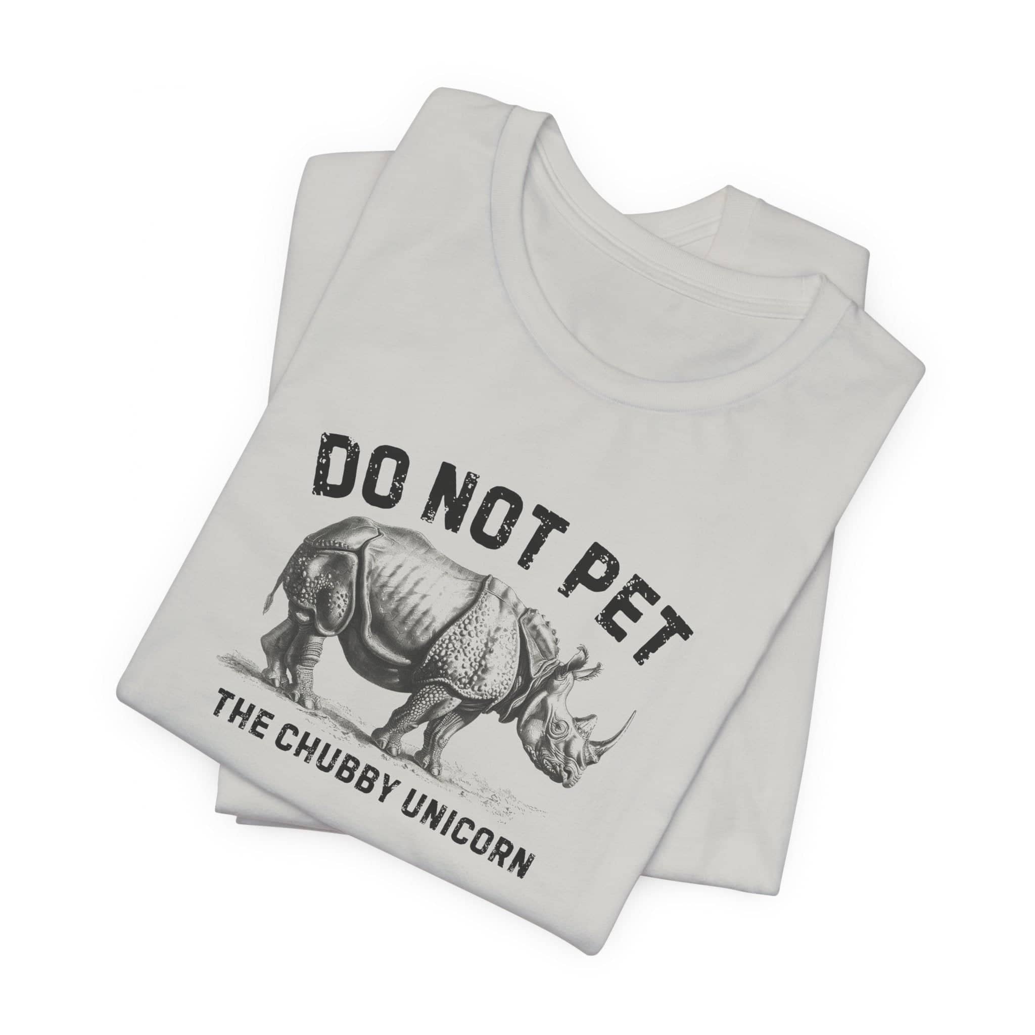 Do Not Pet The Chubby Unicorn Shirt Funny Rhino Lover Tee
