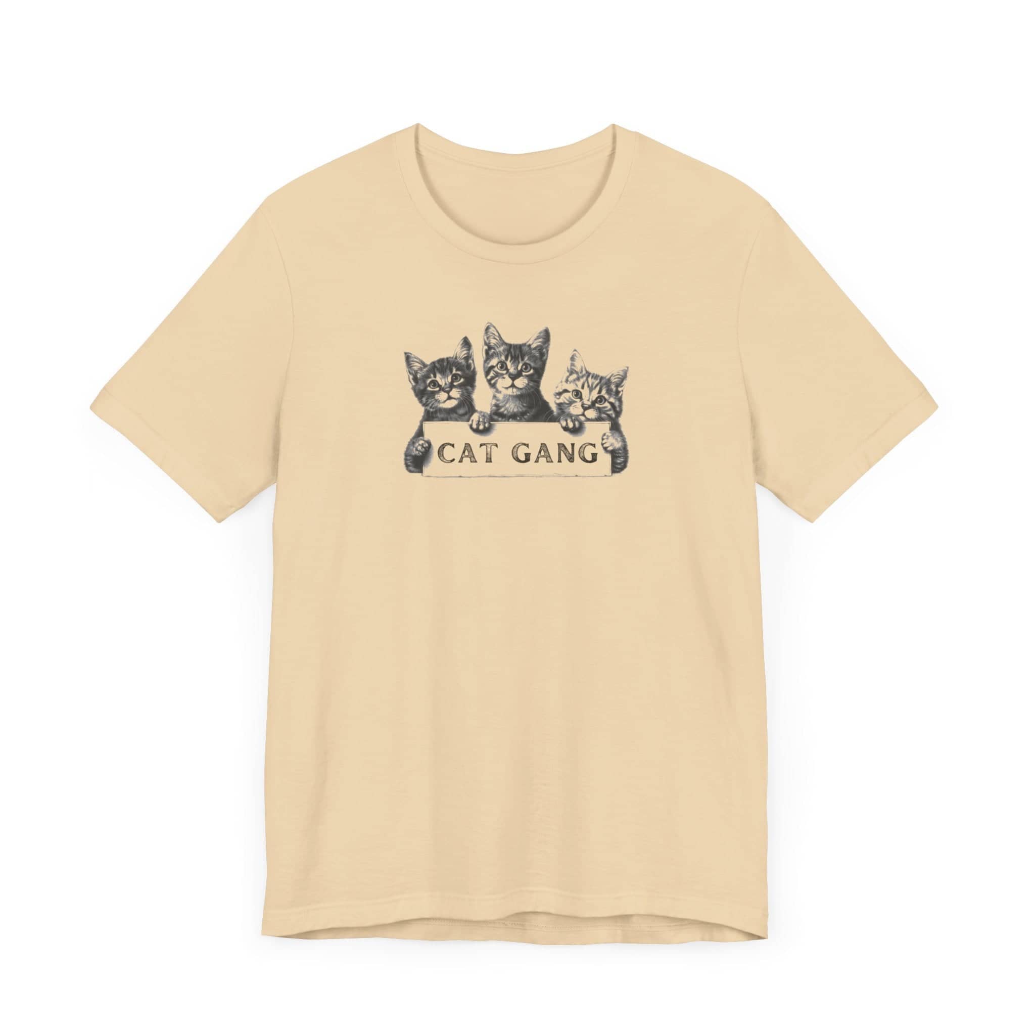 Cat Gang Shirt Funny Cat Lover Kitten Unisex Jersey Short Sleeve Tee