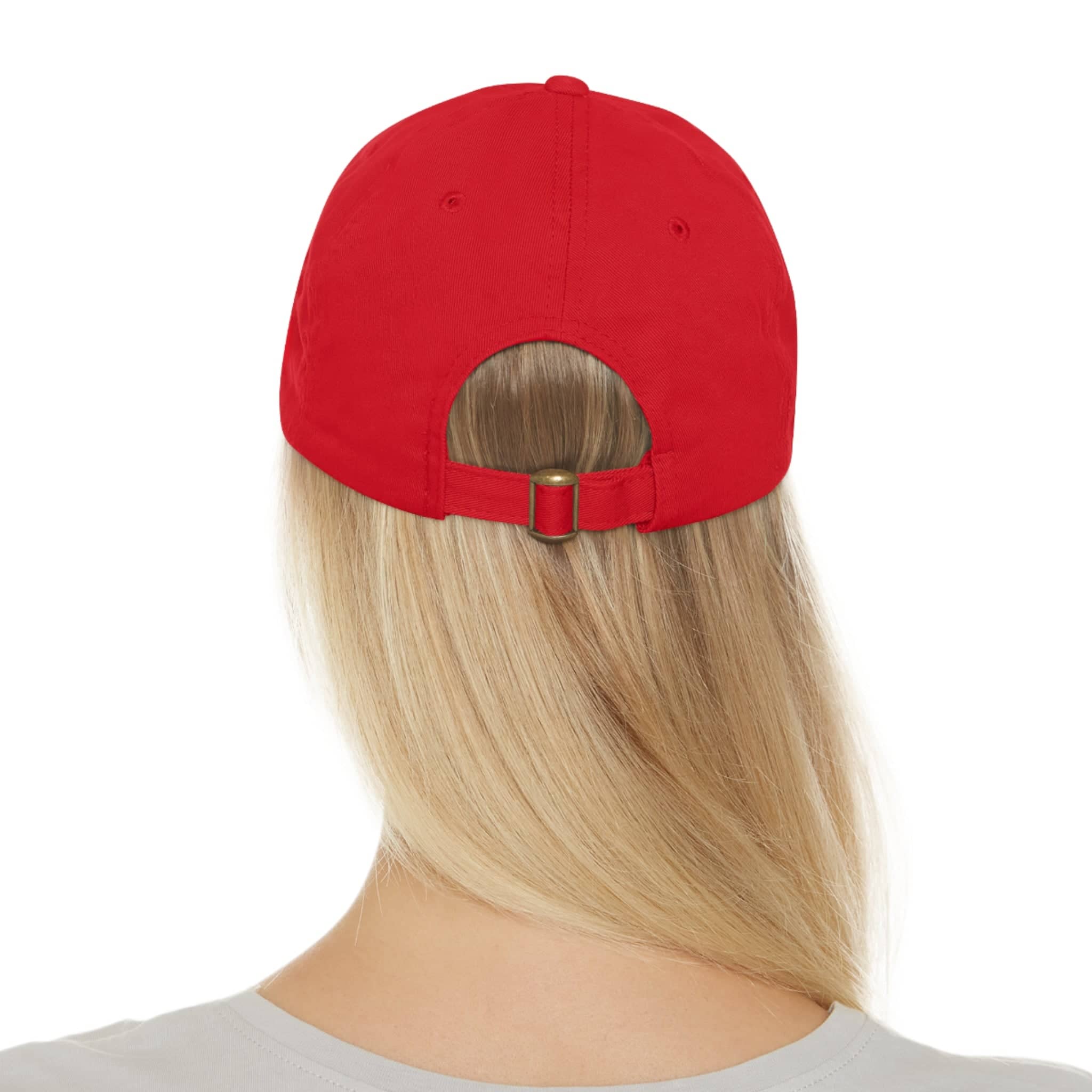 Department of HUH Cat Dad Hat with Leather Patch (Round)