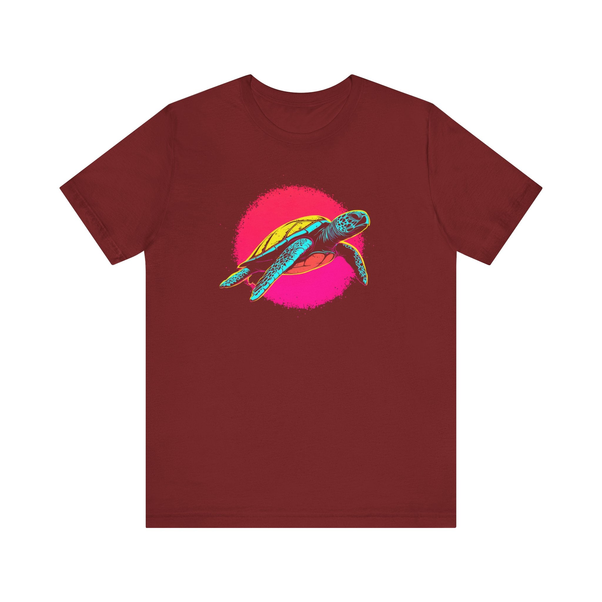 Neon Sea Turtle T-Shirt - Vibrant Ocean Vibes