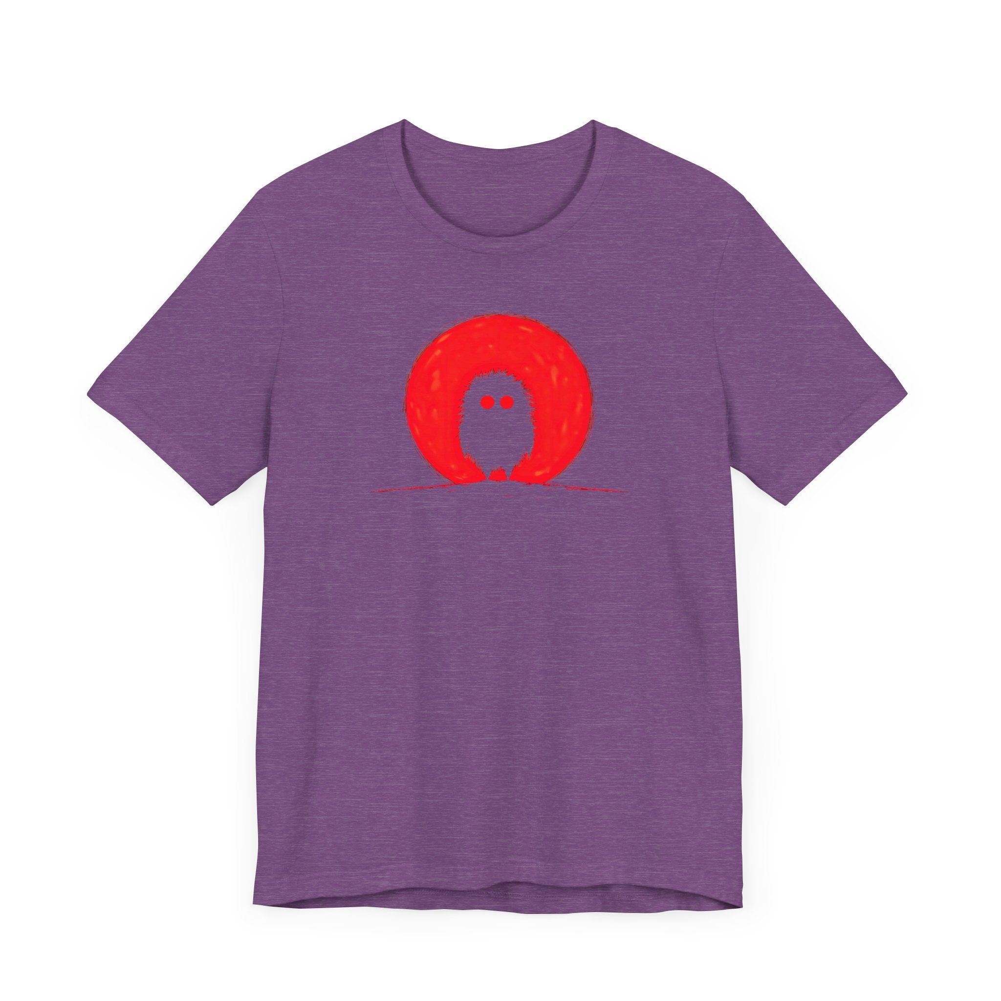 Red Moon Silhouette Creature Graphic Tee