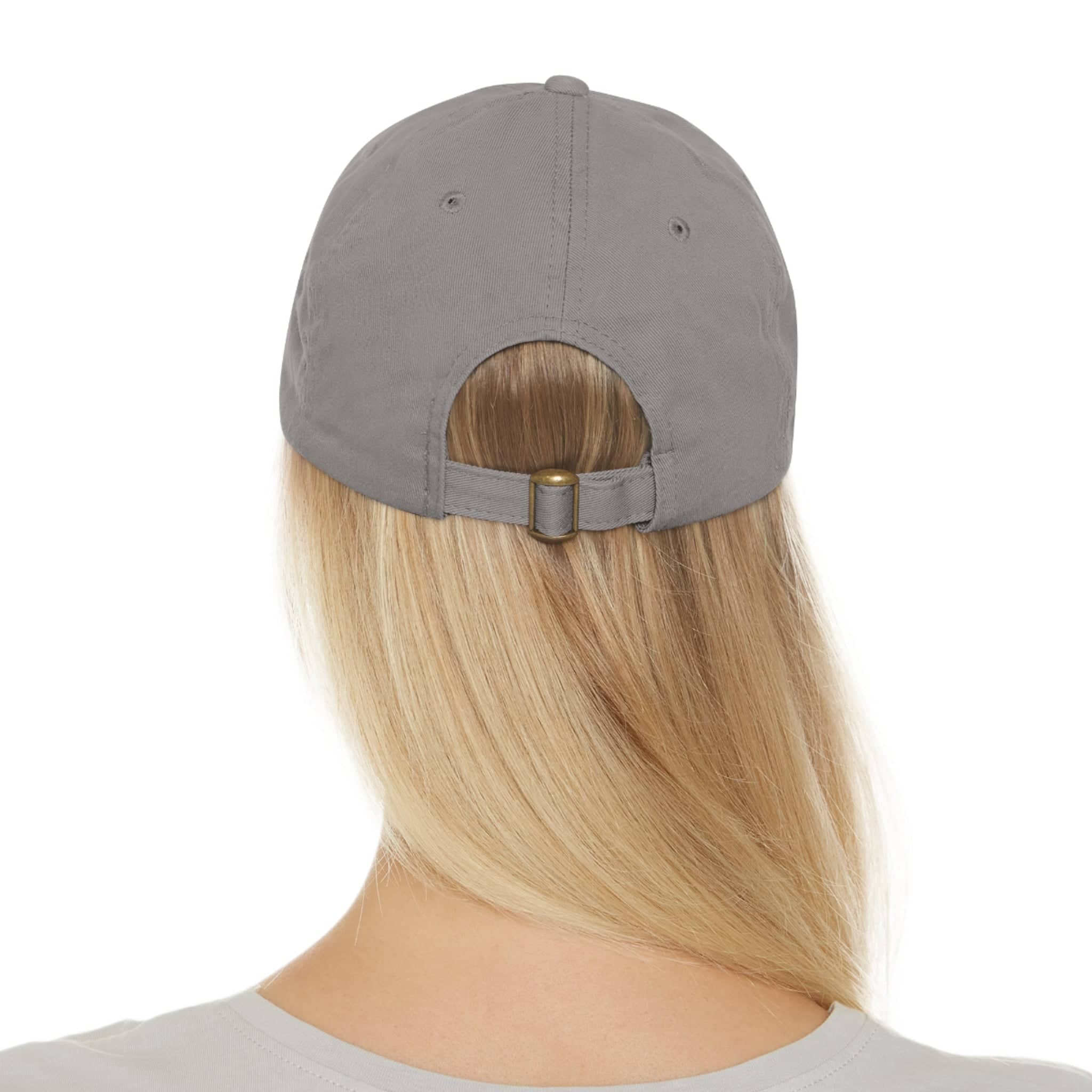 Department of HUH Cat Dad Hat with Leather Patch (Round)