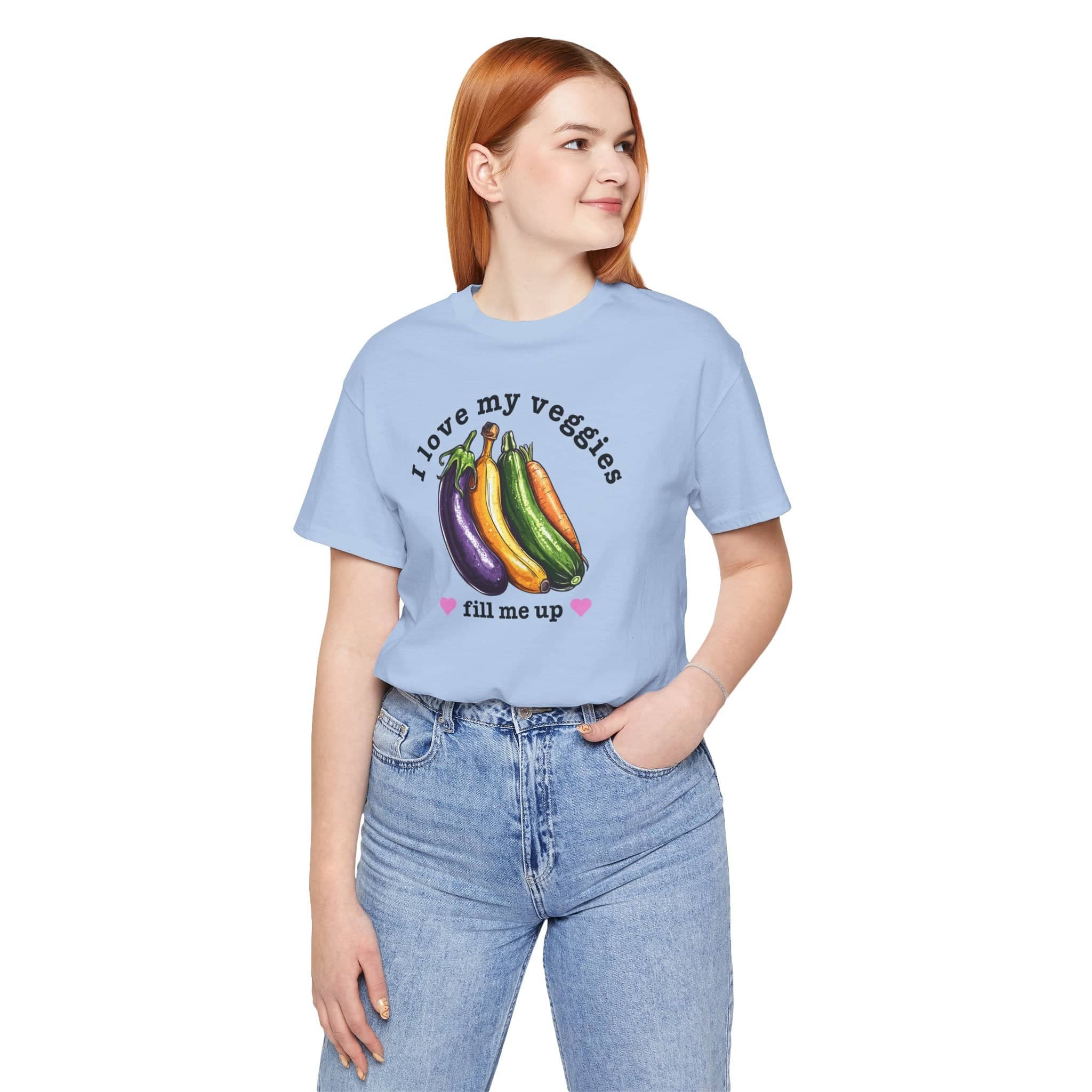 I Love My Veggies Fill Me Up Shirt Funny Vegetable Lover Tee