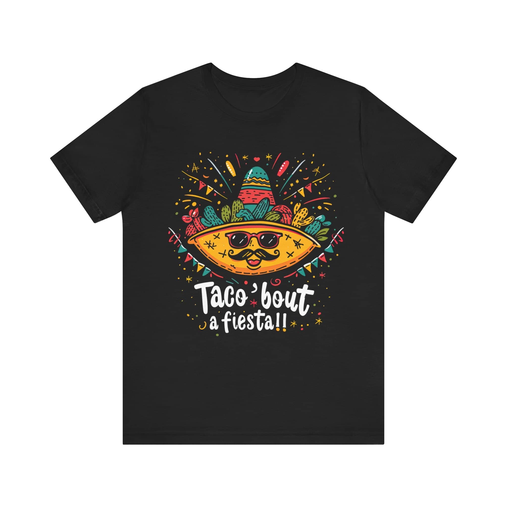 Fiesta Forever - 'Taco 'bout a Fiesta!' Party T-Shirt Unisex Jersey Short Sleeve Tee