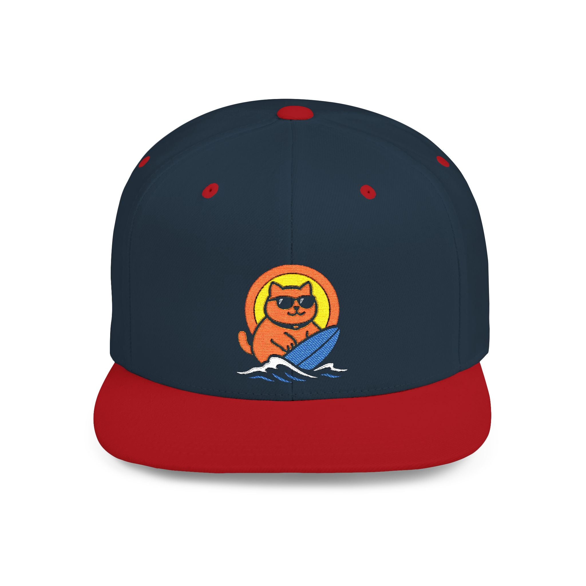 Chonky Surf Cat Snapback Hat