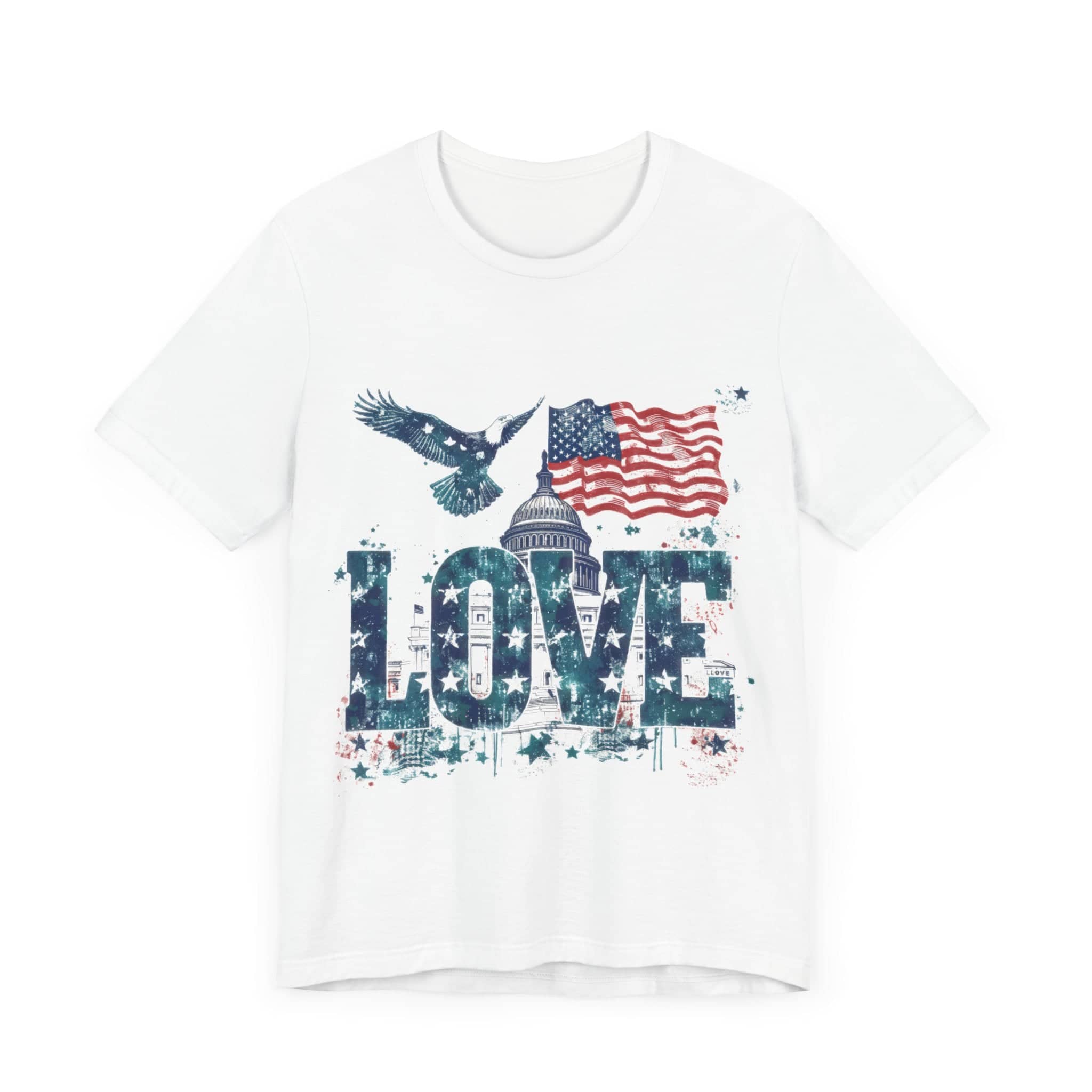 Patriotic Love Tee Unisex Jersey Short Sleeve Tee