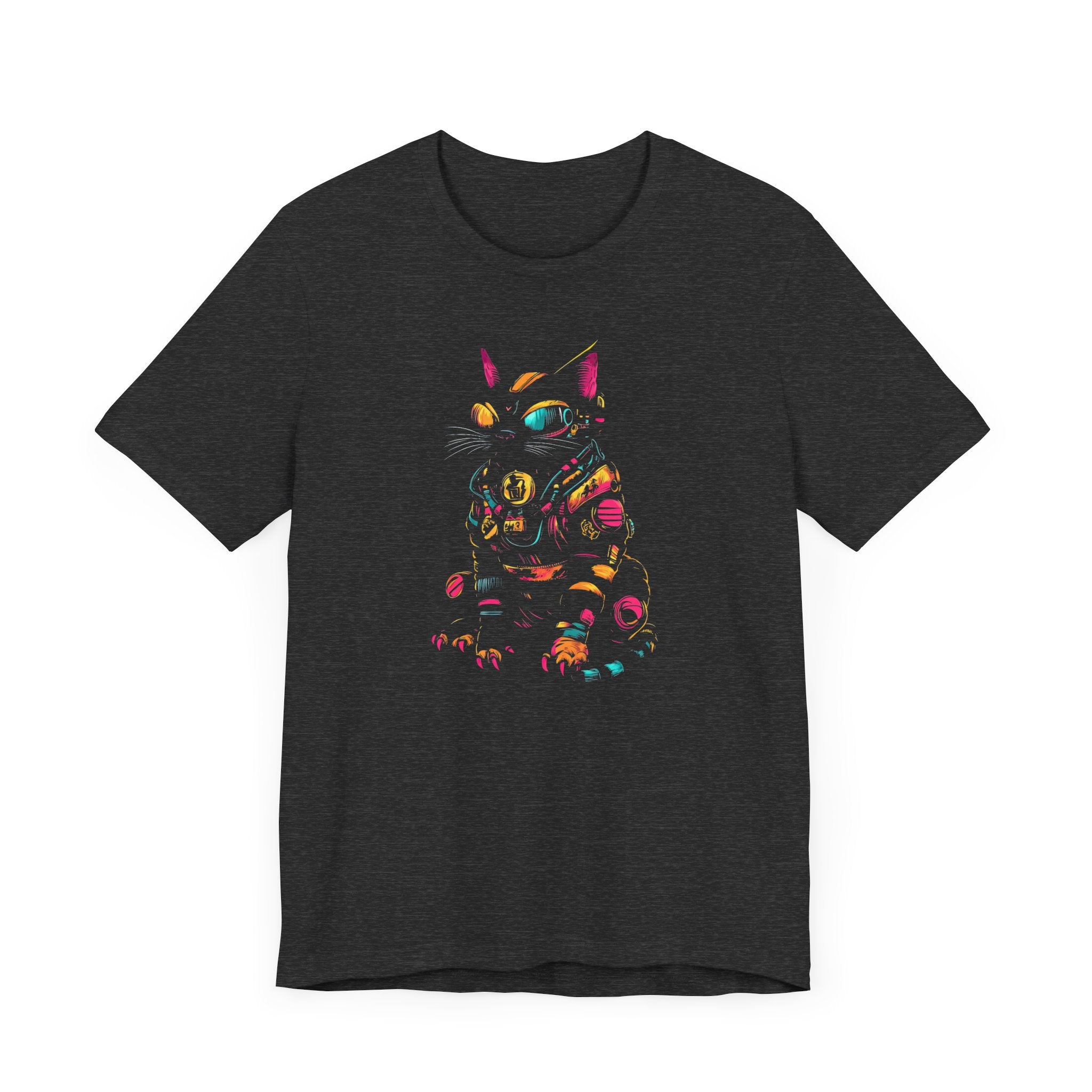 Neon Cyber Cat T-Shirt