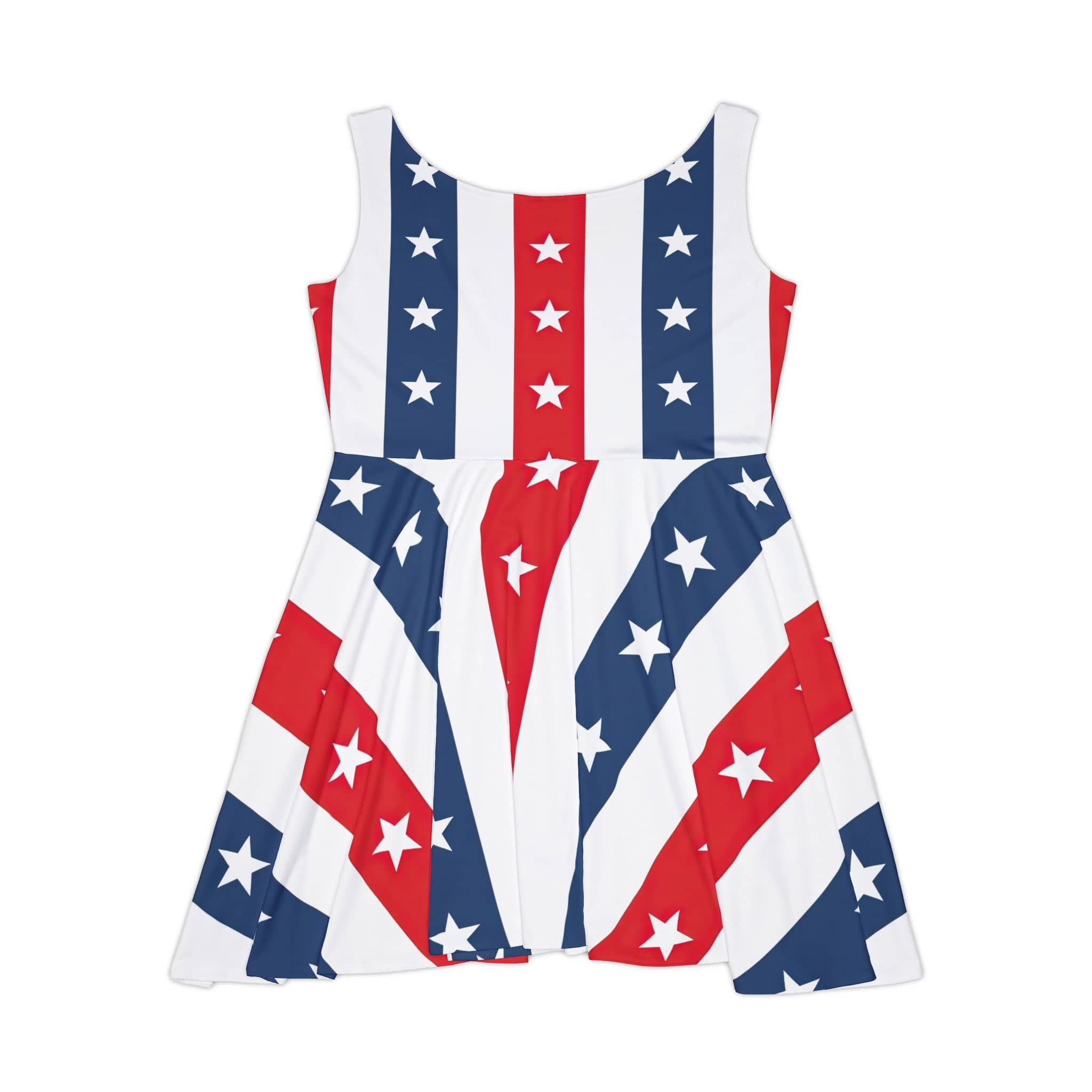 Star-Spangled Flare Summer Women's Skater Dress (AOP)