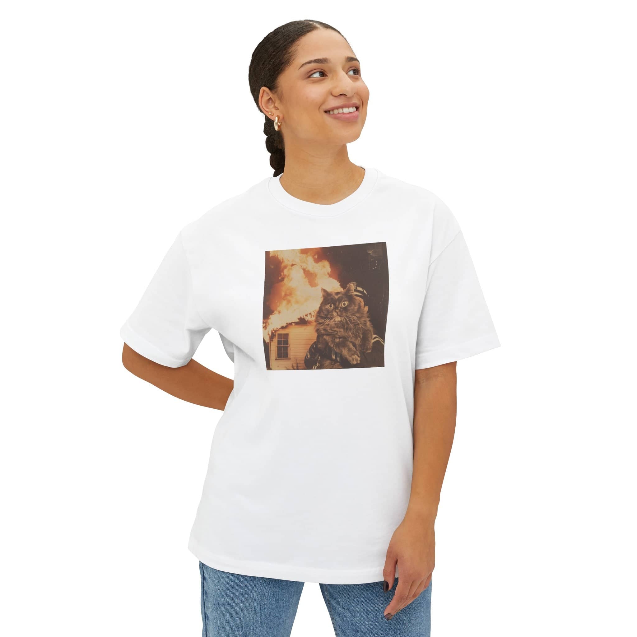 Cat Firefighter T-Shirt