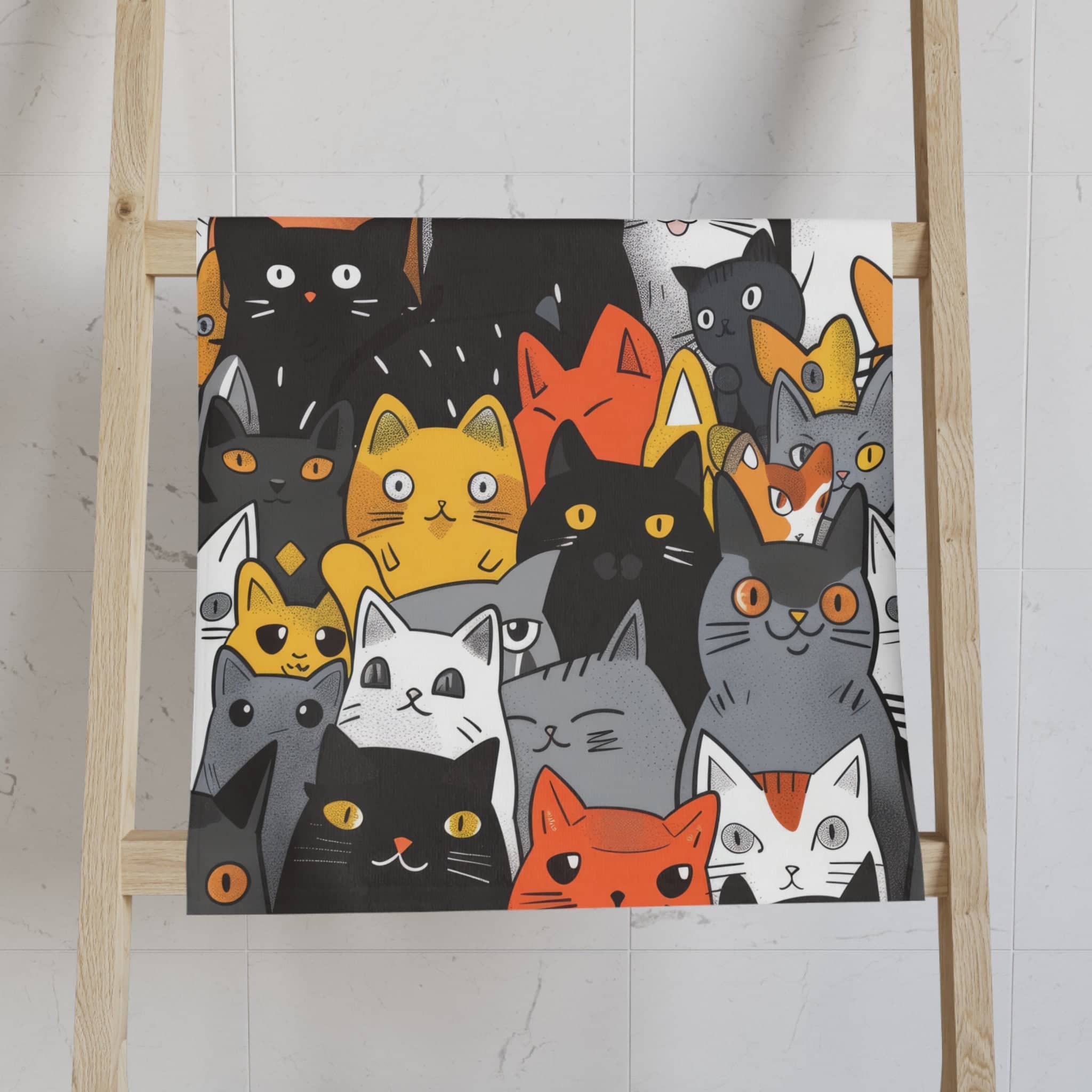Assorted Cats Hand Towel