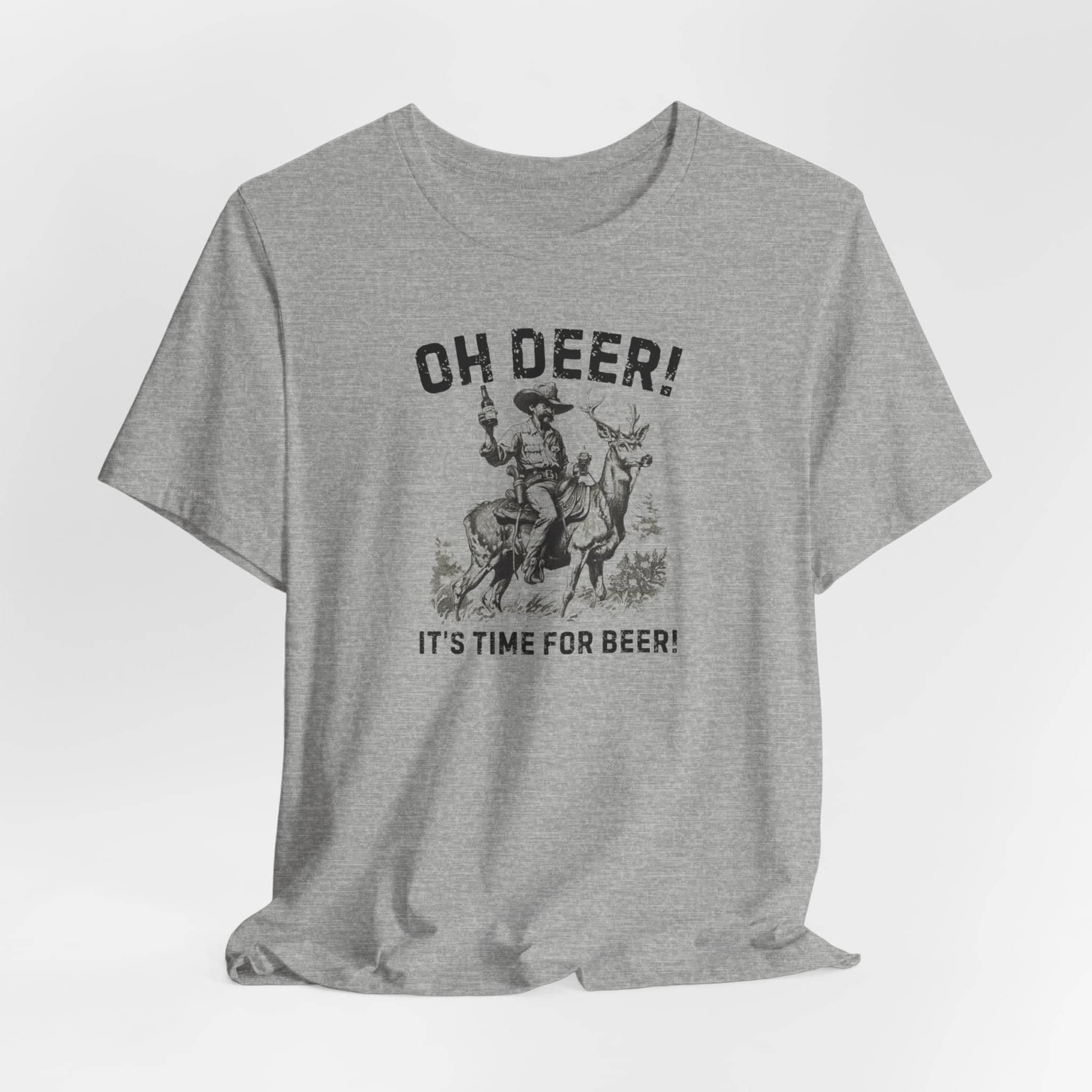 Oh Deer Its Time For Beer Shirt Funny Drinking Tee