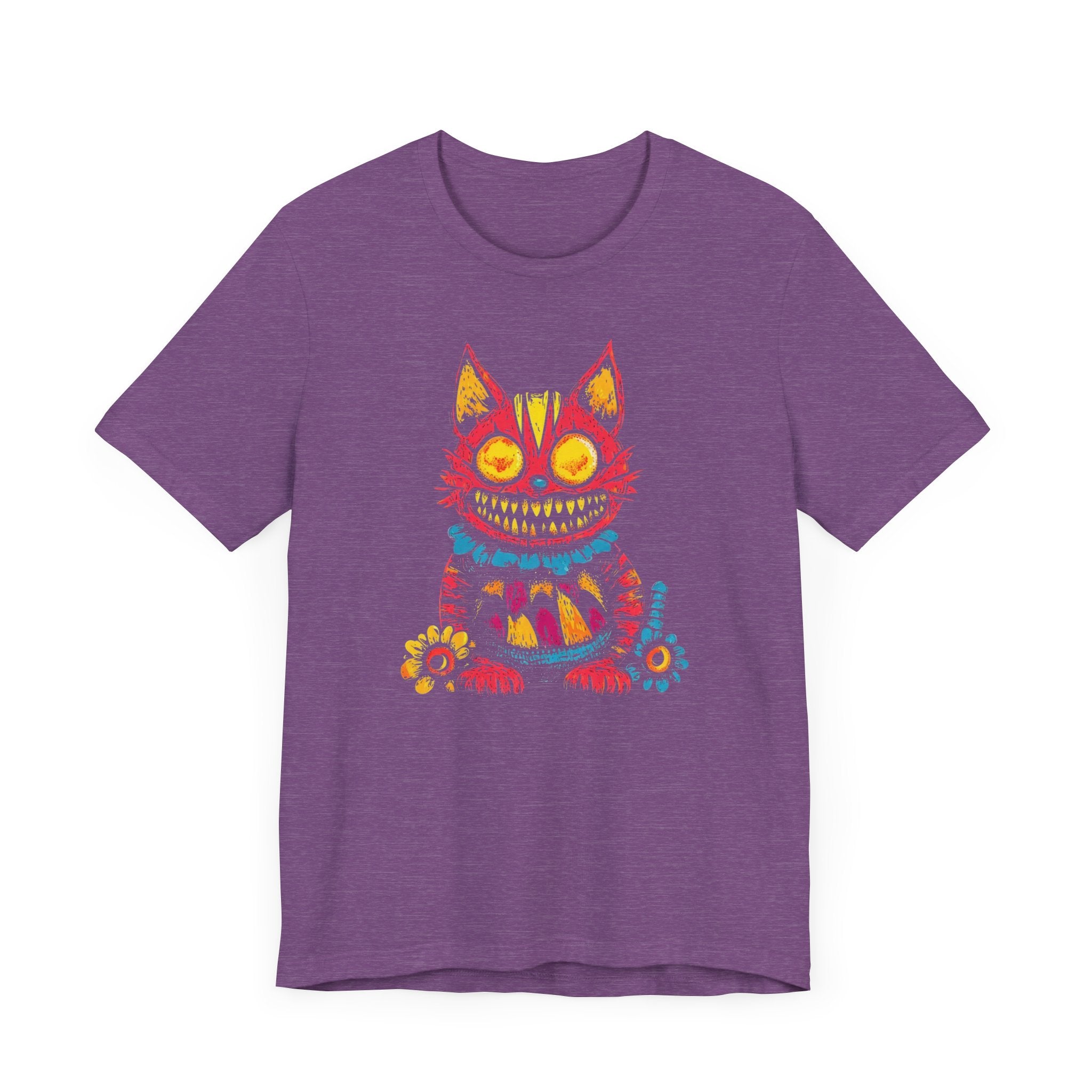 Psychedelic Grinning Cat Graphic Tee