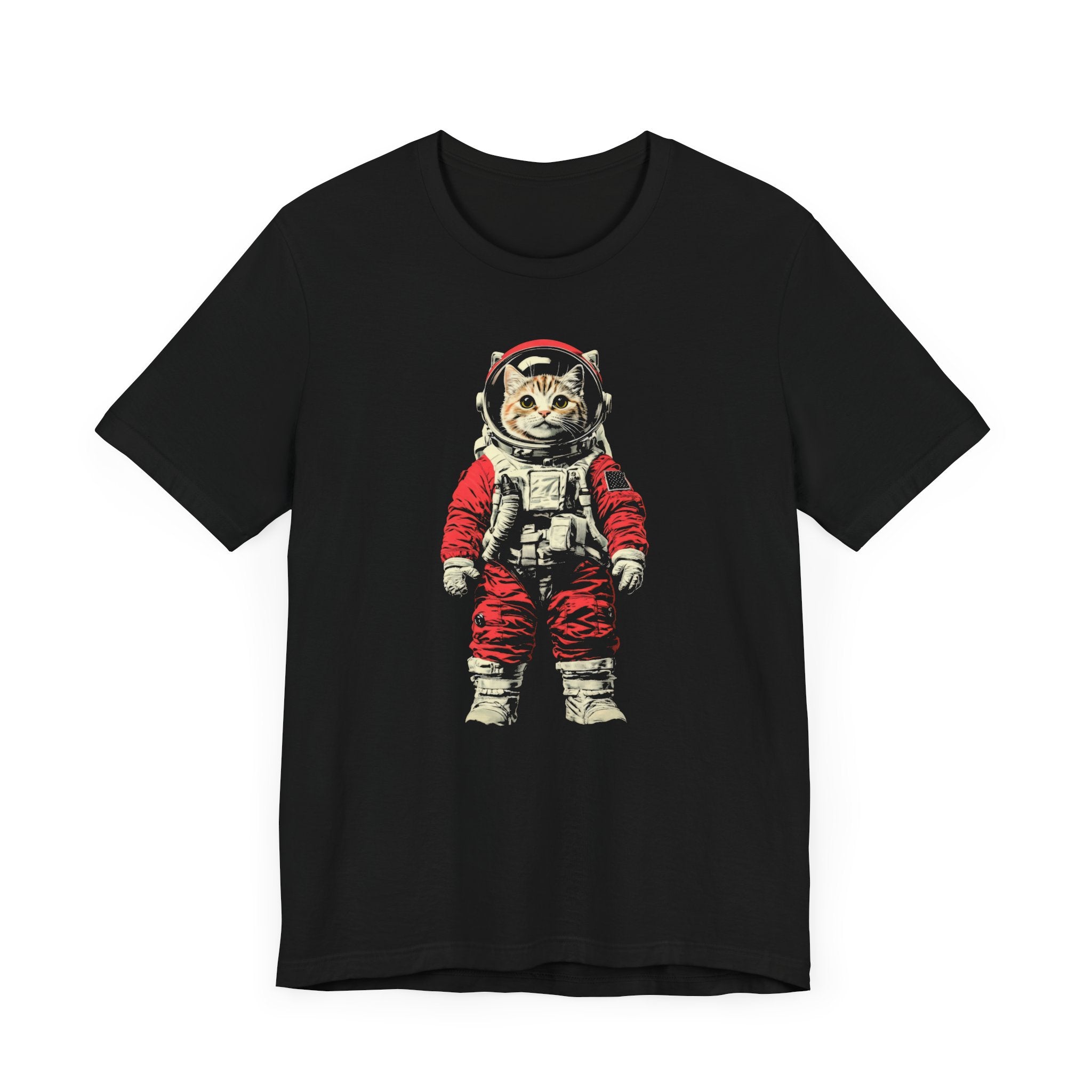 Adventurous Cat Astronaut Graphic Tee