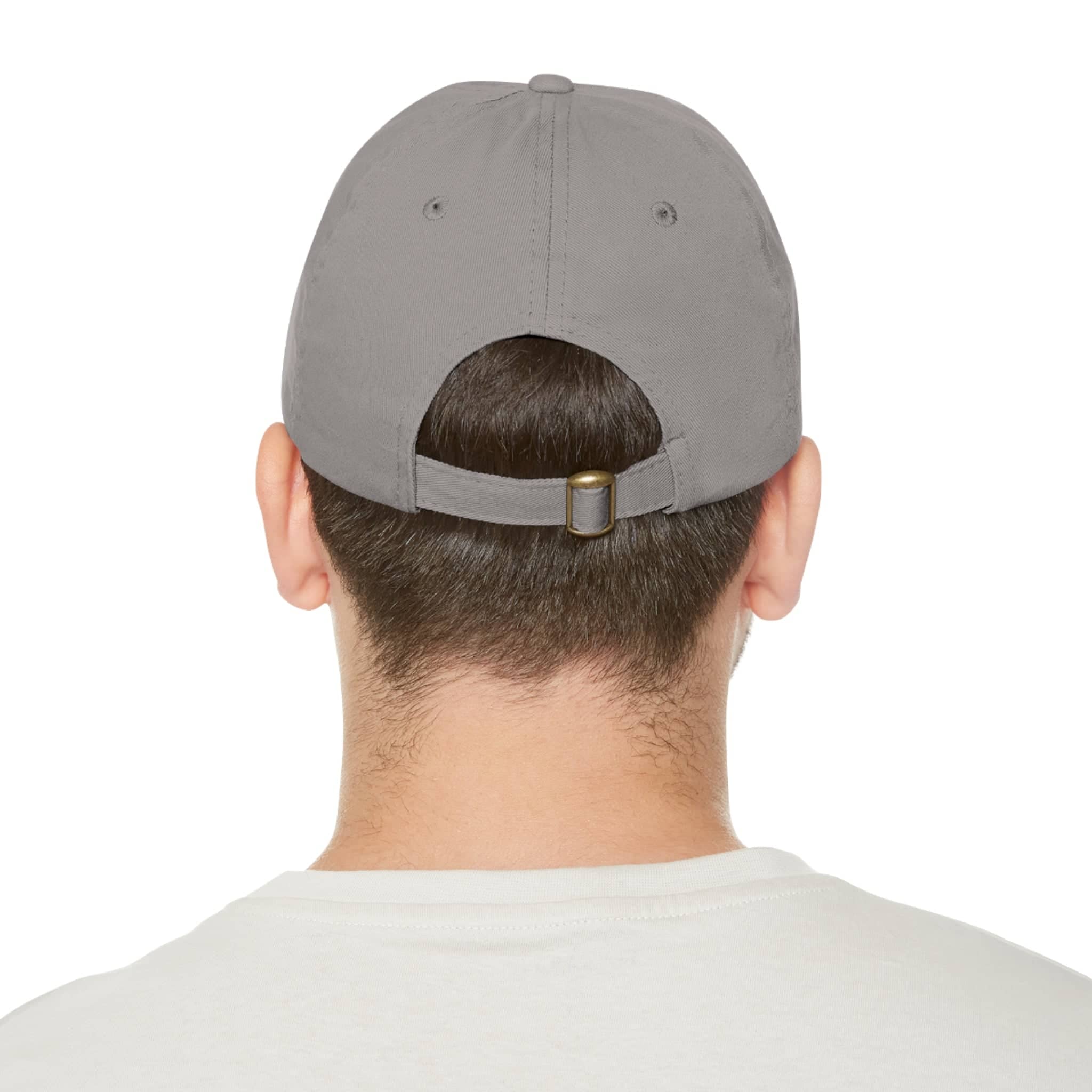 Department of HUH Cat Dad Hat with Leather Patch (Round)